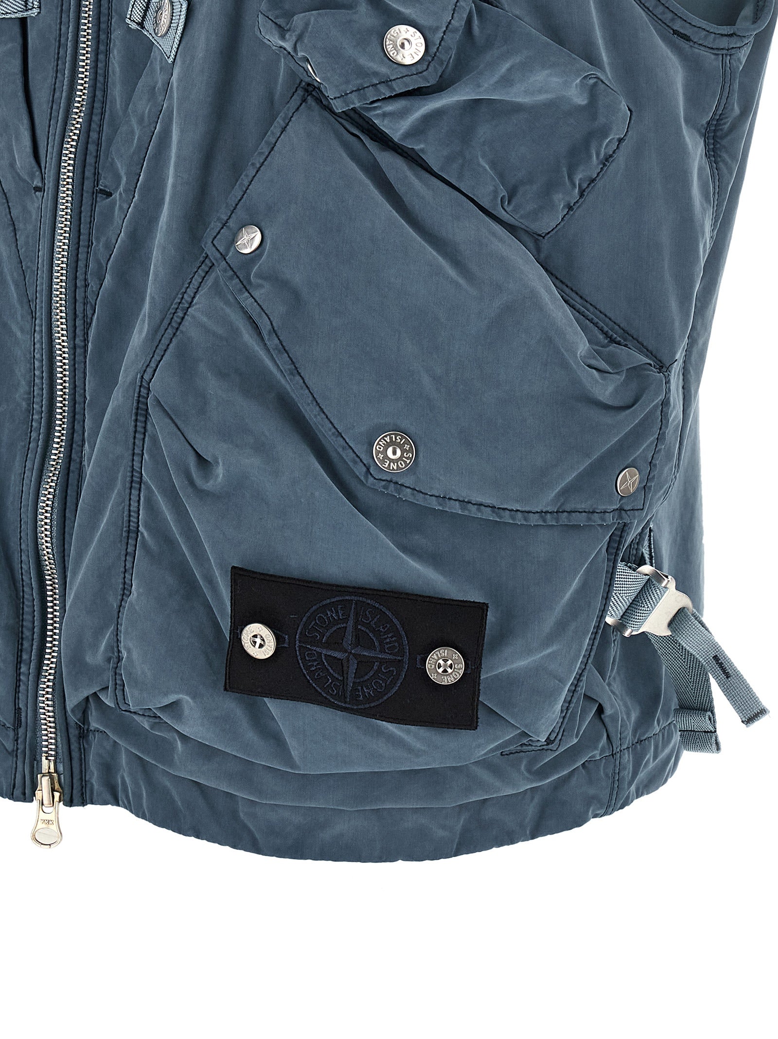 Stone Island 'G100016 David Light Indigo-Tc' Vest