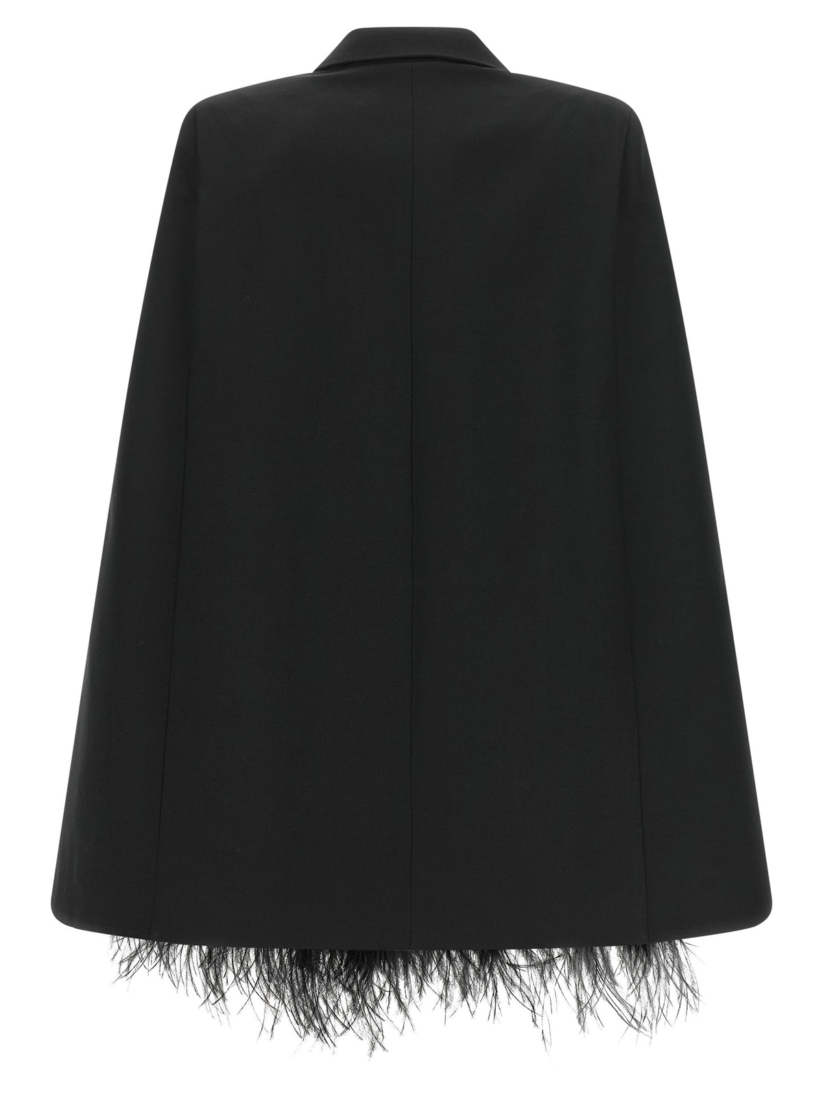 Federica Bonifaci 'Tuxedo' Feather Cape