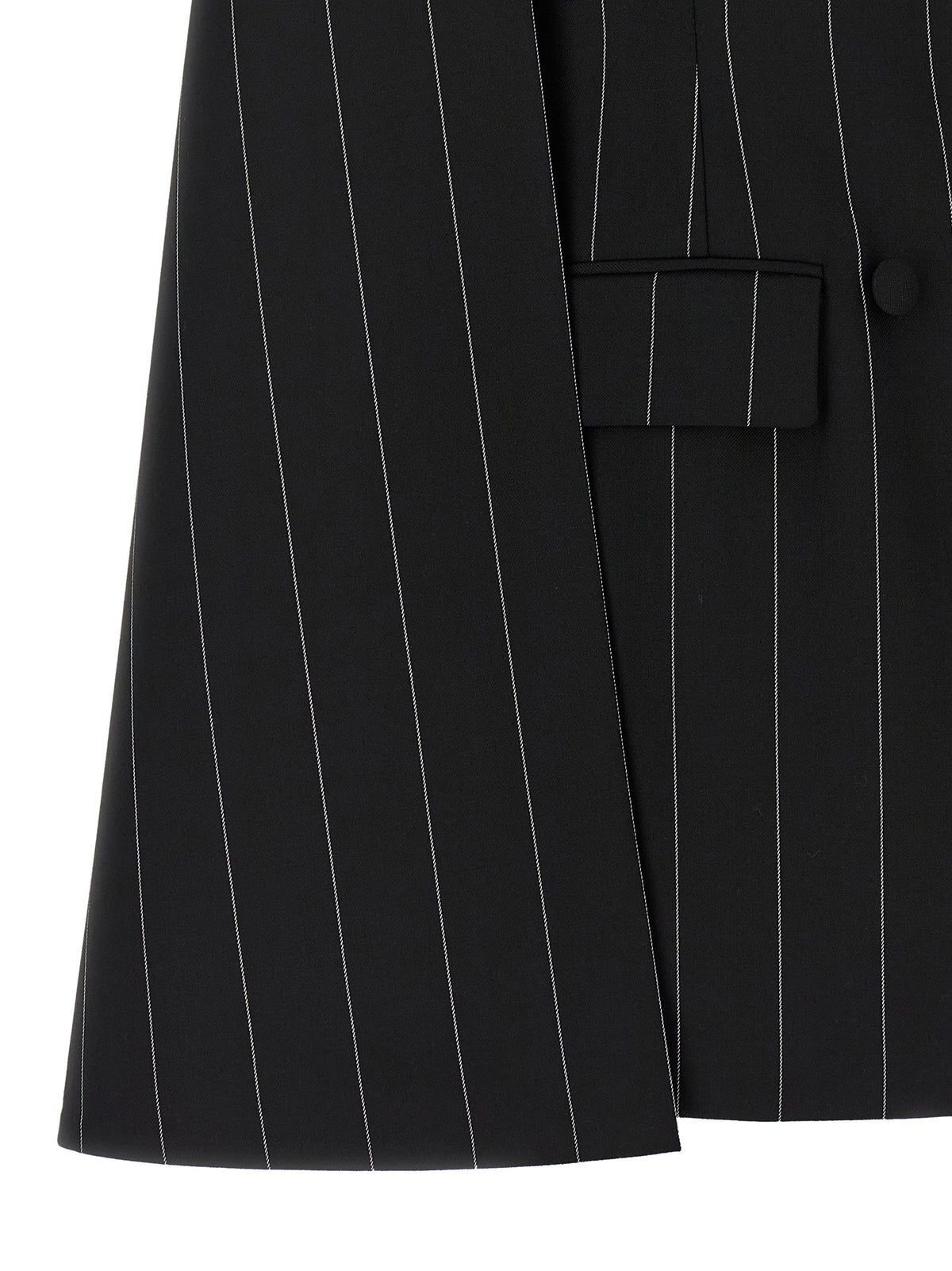 Federica Bonifaci Pinstripe 'Tuxedo' Cape