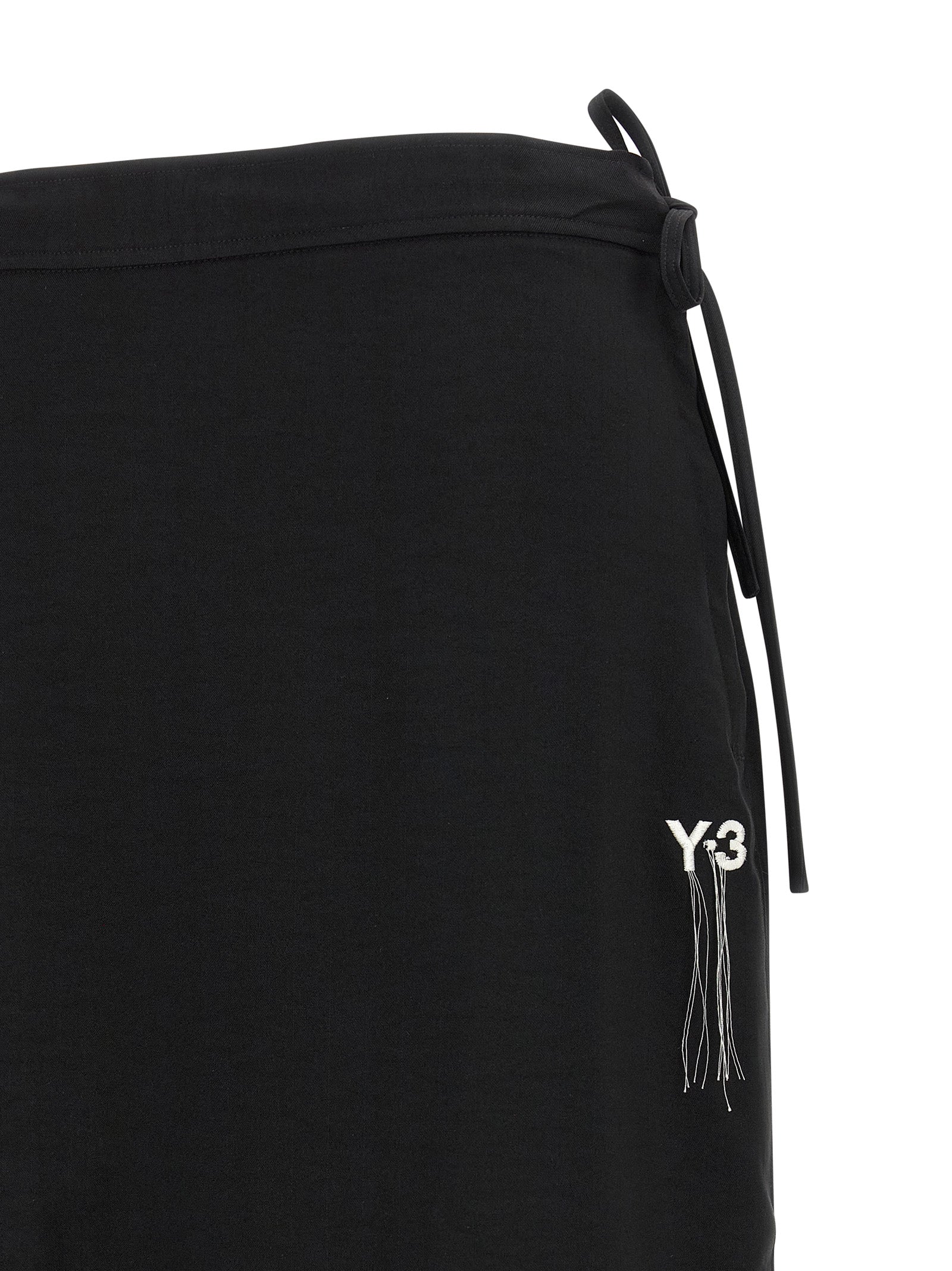 Y-3 'Y-3 Sport Uniform Raw Cut 3-Stripes' Skirt