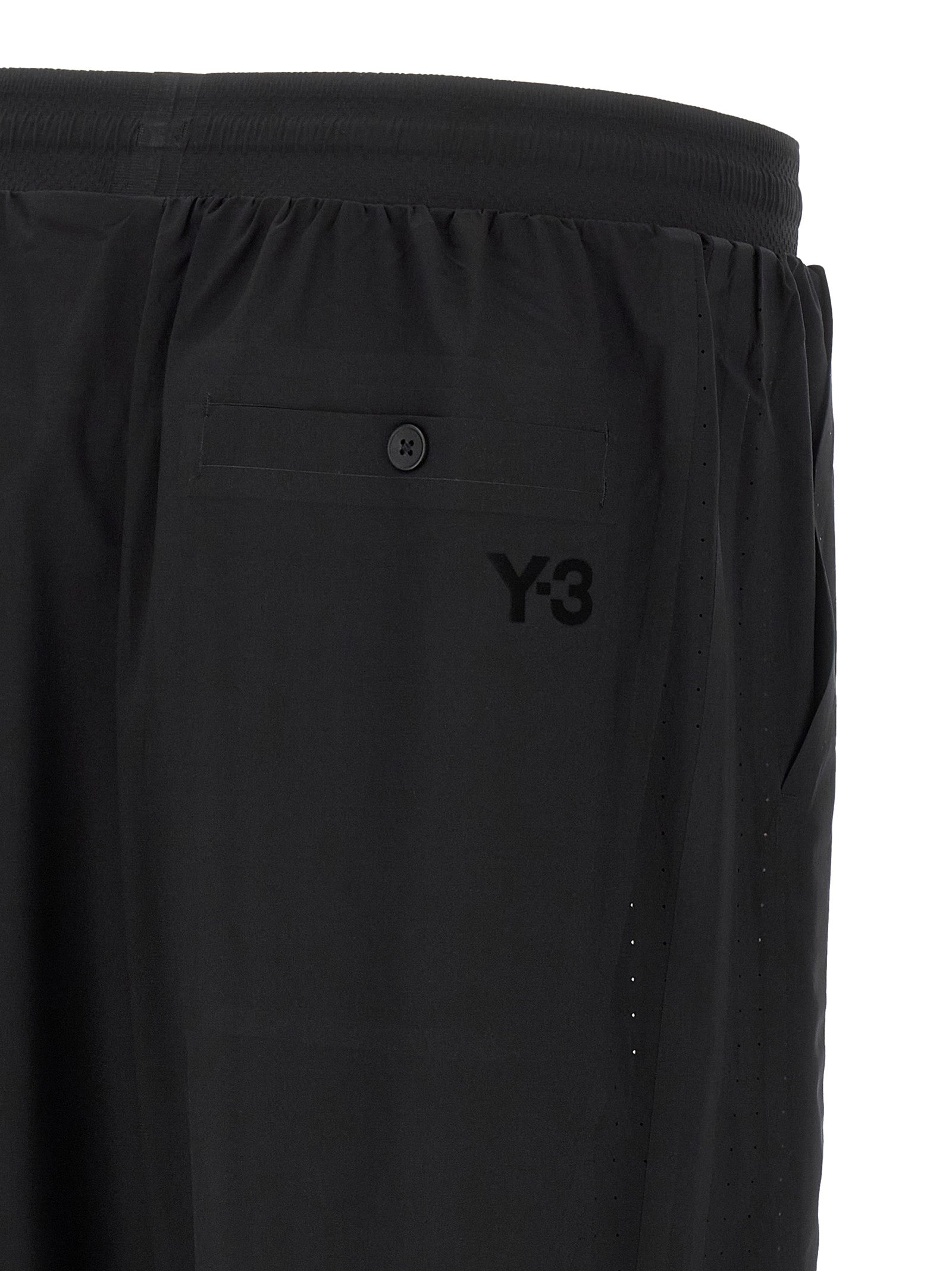 Y-3 Vinyl Logo Bermuda Shorts