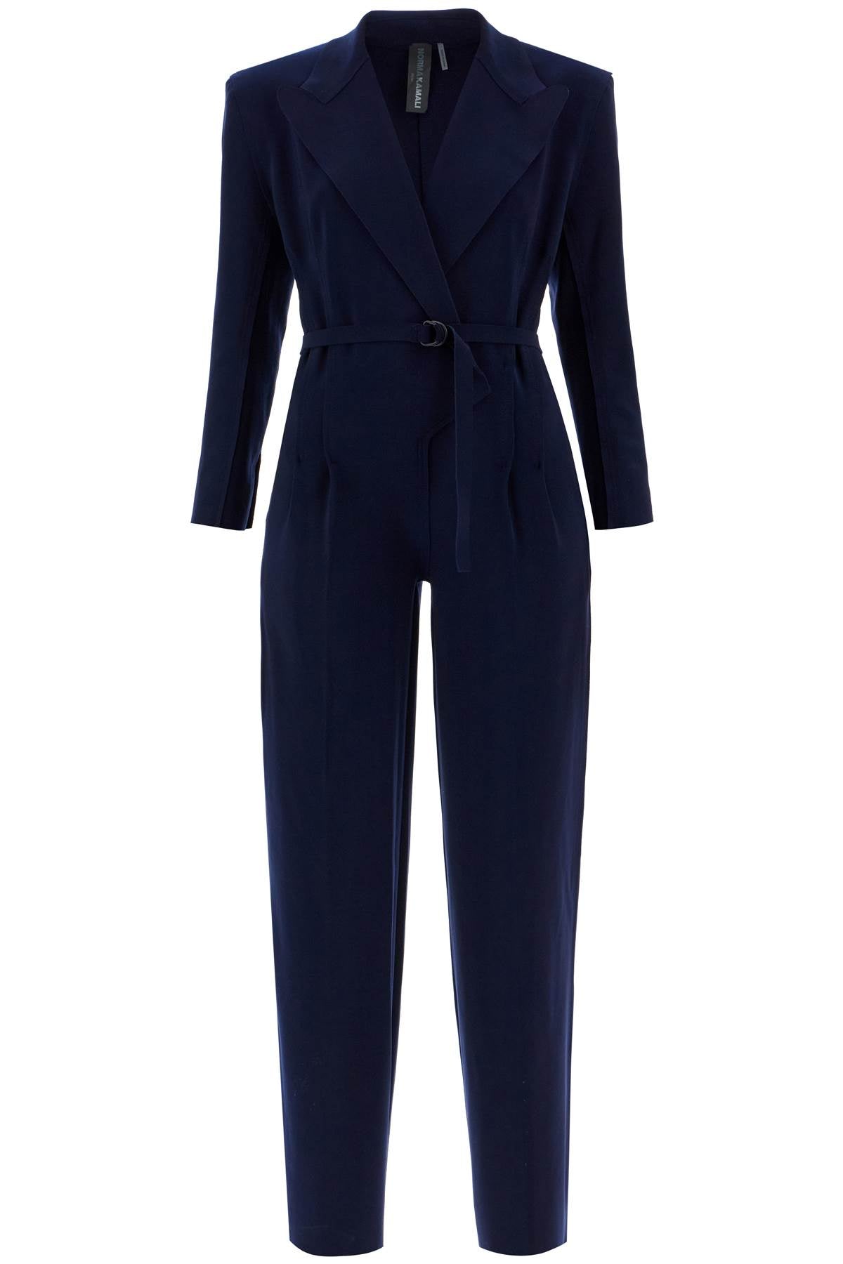 Norma Kamali Double-Breasted Straight Leg Jumpsuit