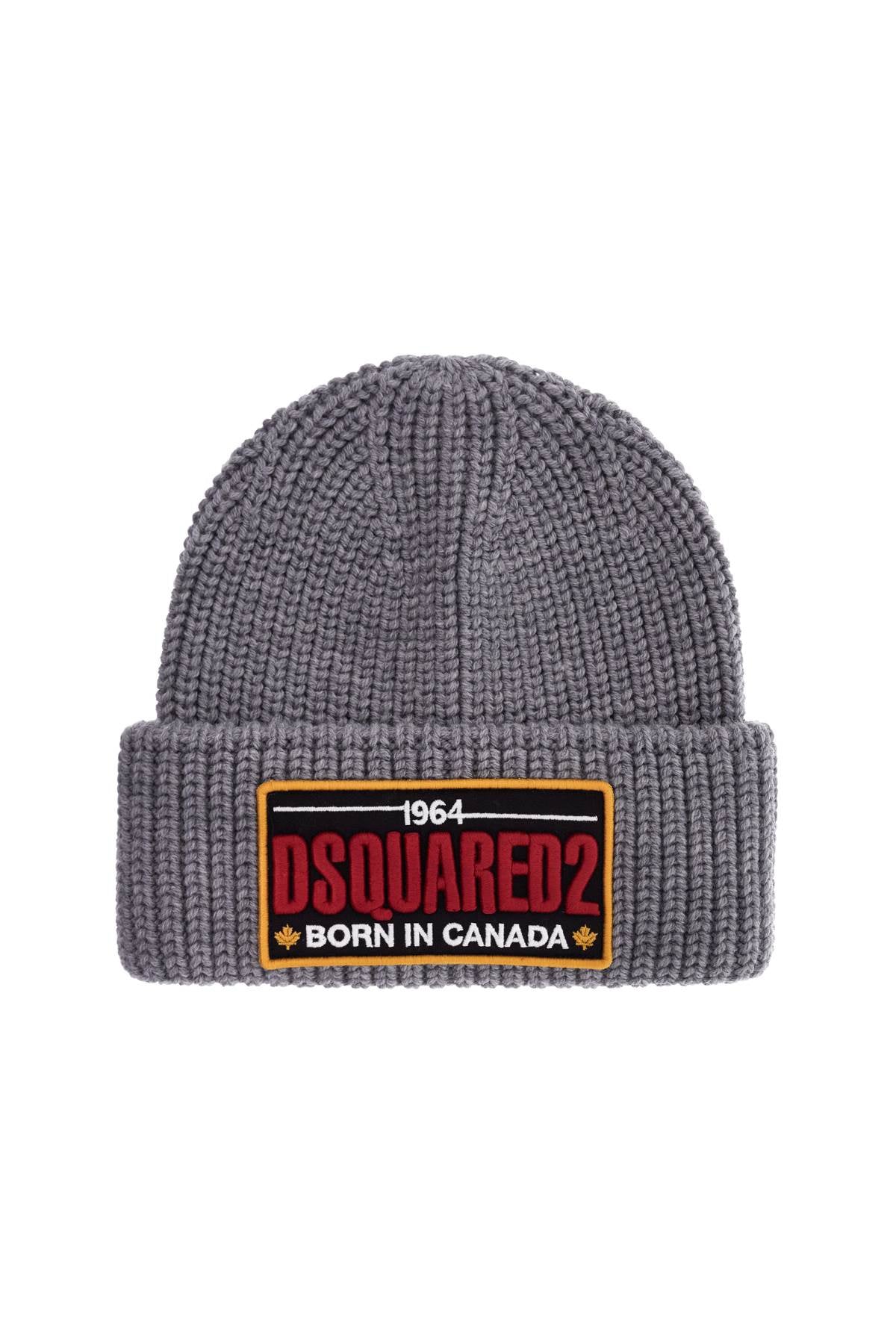 Dsquared2 Beanie Hat With Patch Logo