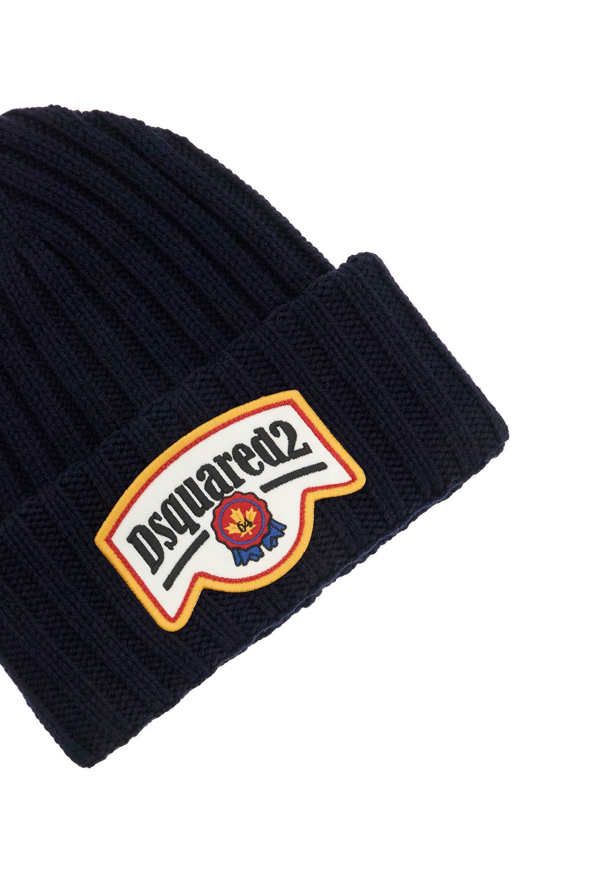 Dsquared2 Beanie Hat With Patch Logo