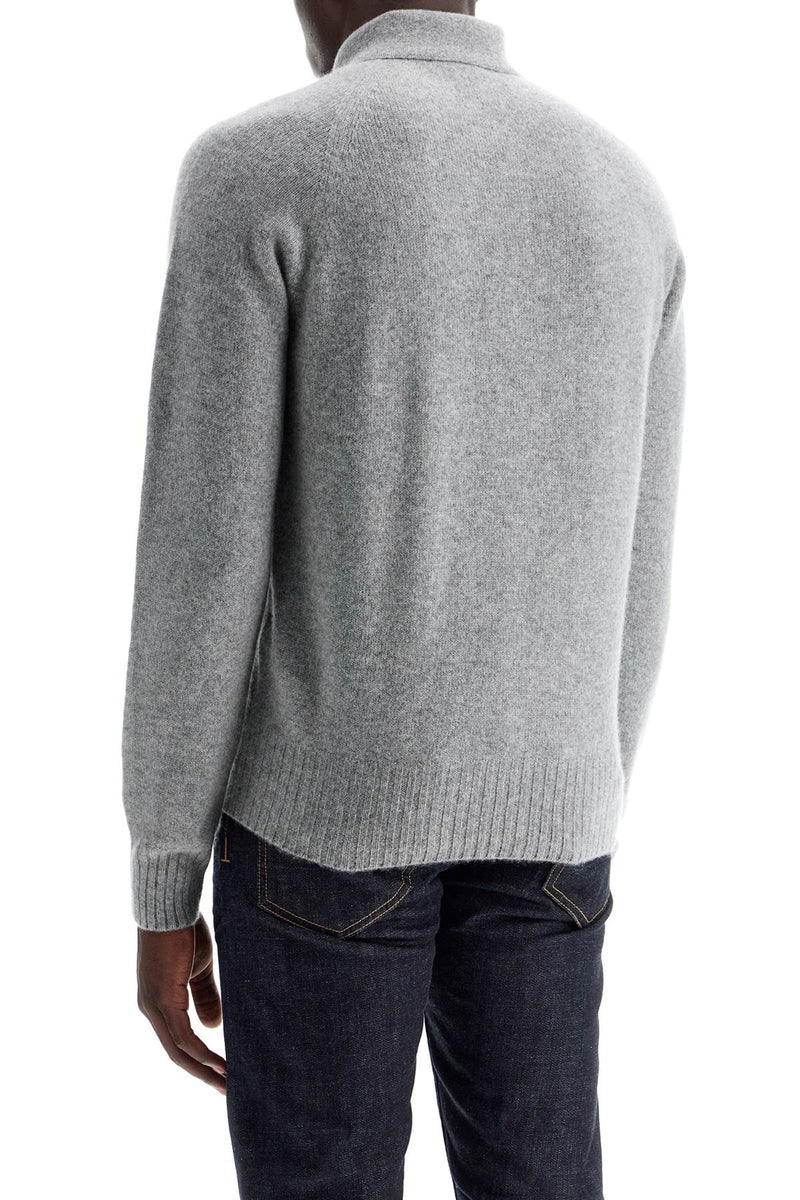 Tom Ford Cashmere Polo-Style Pullover Grey