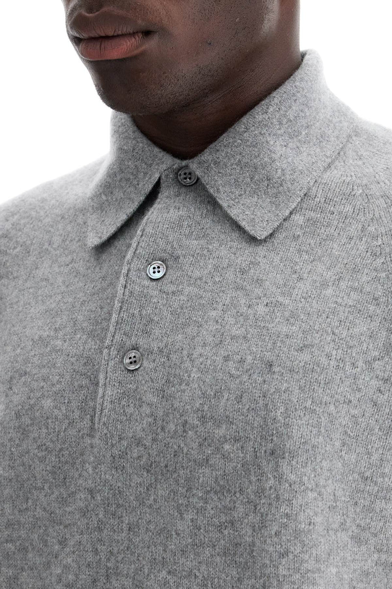 Tom Ford Cashmere Polo-Style Pullover Grey