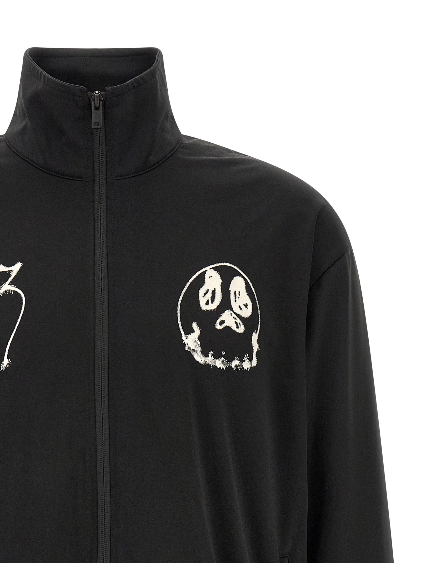 Y-3 'Track Top  Gfx Nyln ' Printed Zip Sweatshirt