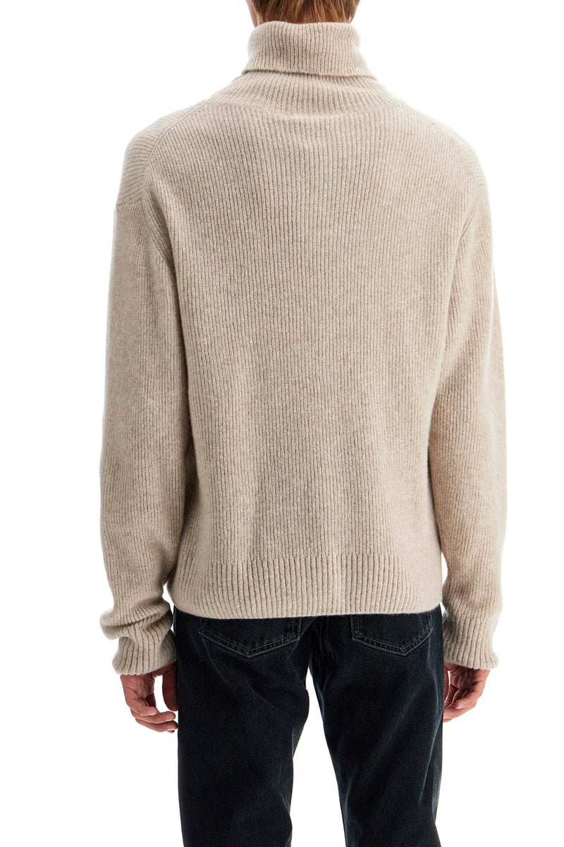 Tom Ford Cashmere And Silk Turtleneck Sweater Beige