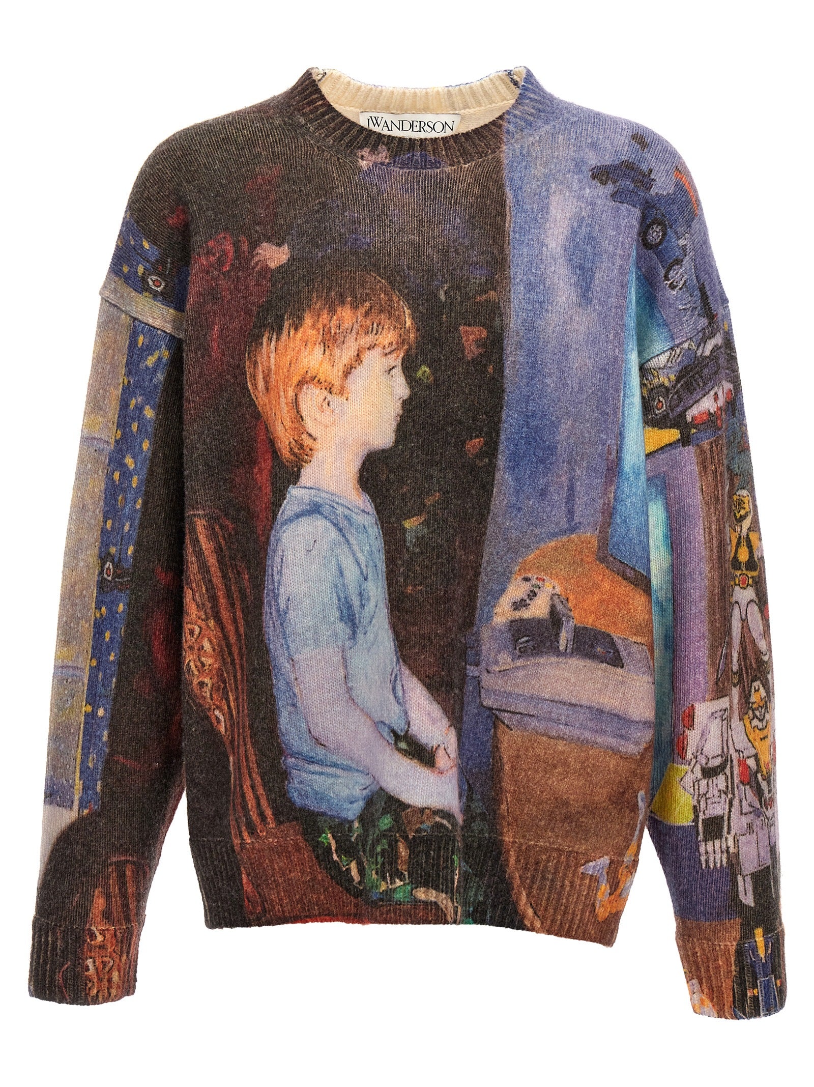 J.W.Anderson 'Computer' Print Sweater