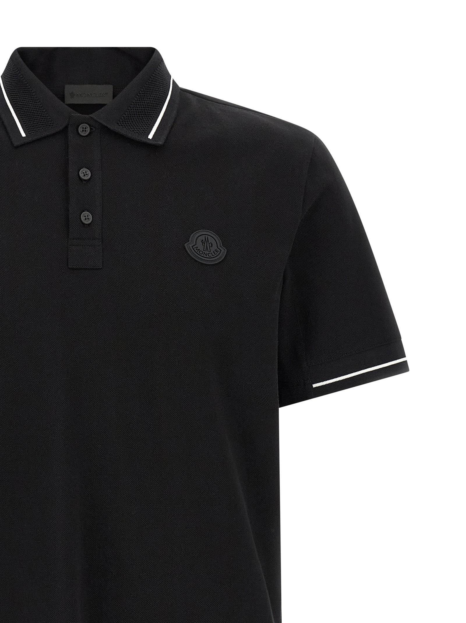 Moncler Logo Patch Polo Shirt