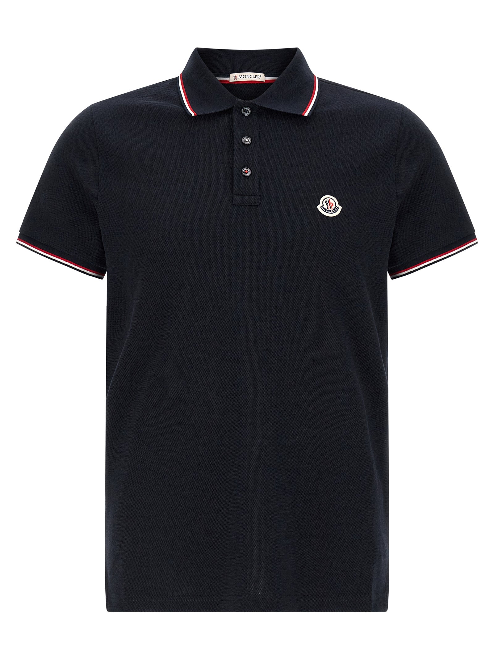 Moncler Tricolor Detail Polo Shirt