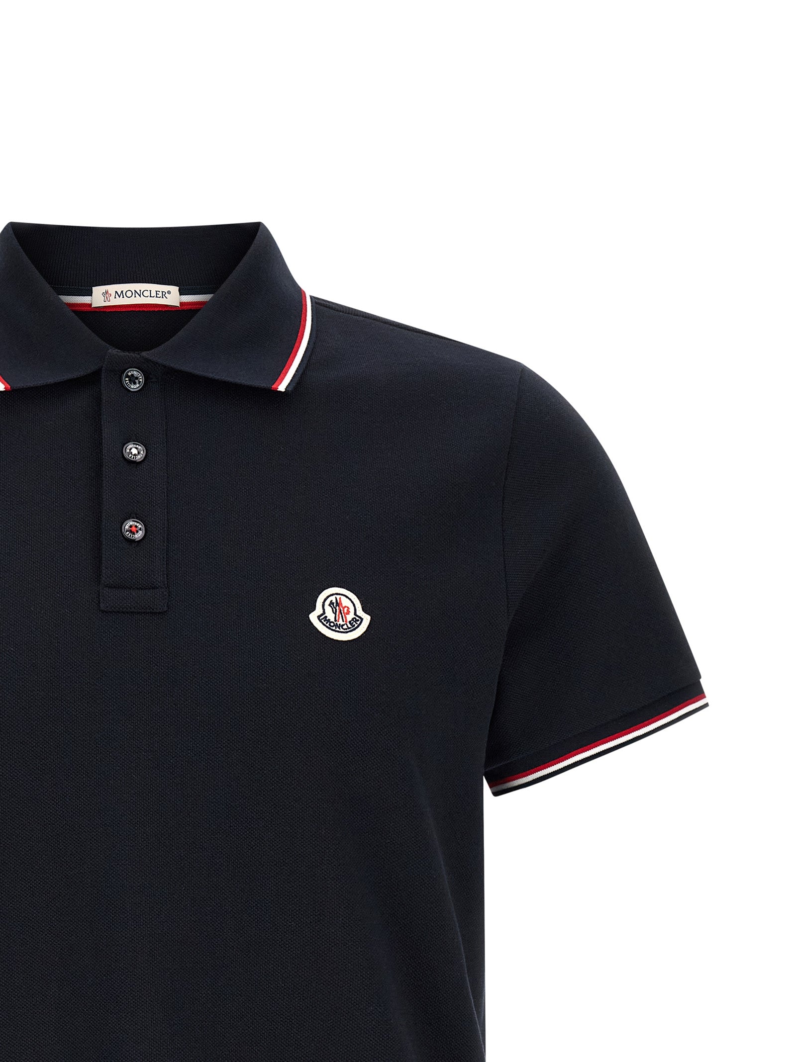Moncler Tricolor Detail Polo Shirt