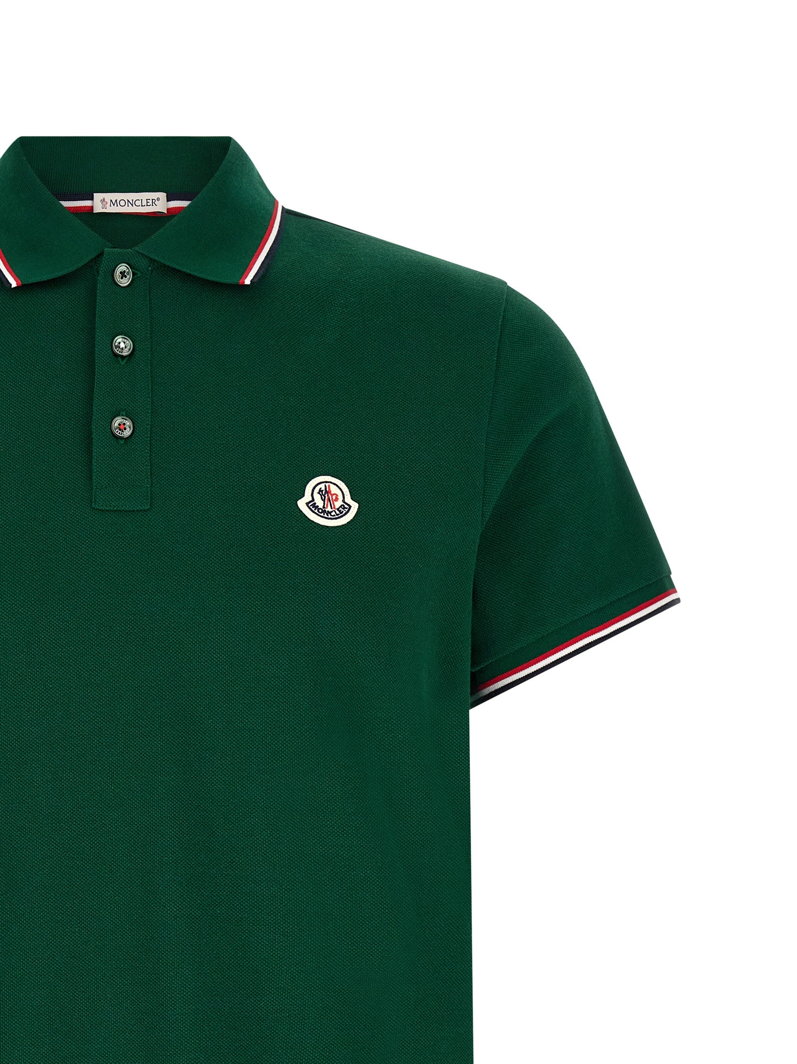 Moncler Tricolor Detail Polo Shirt