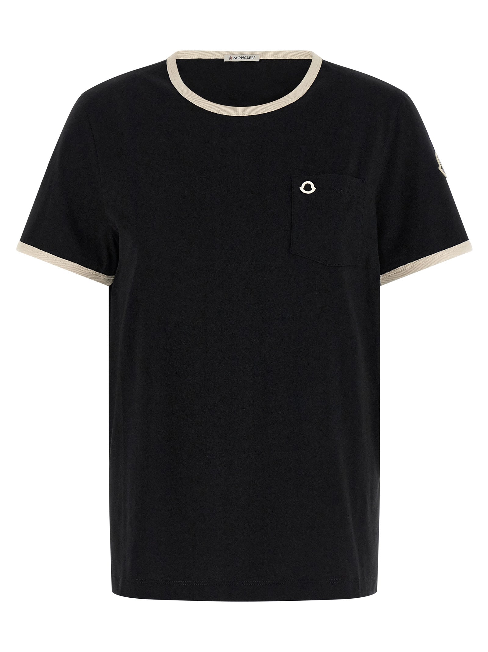 Moncler Logo Embroidery Pocket T-Shirt