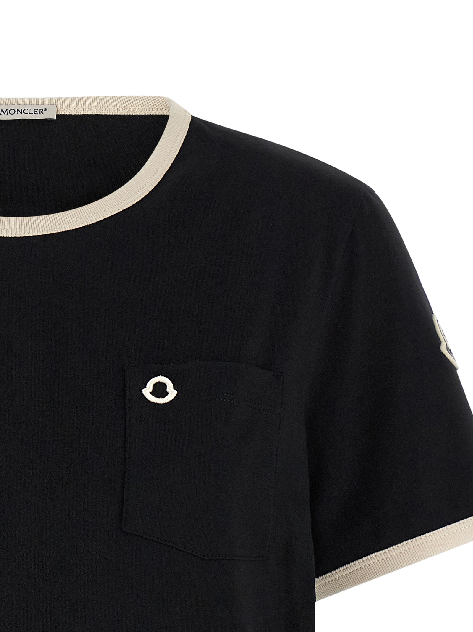 Moncler Logo Embroidery Pocket T-Shirt