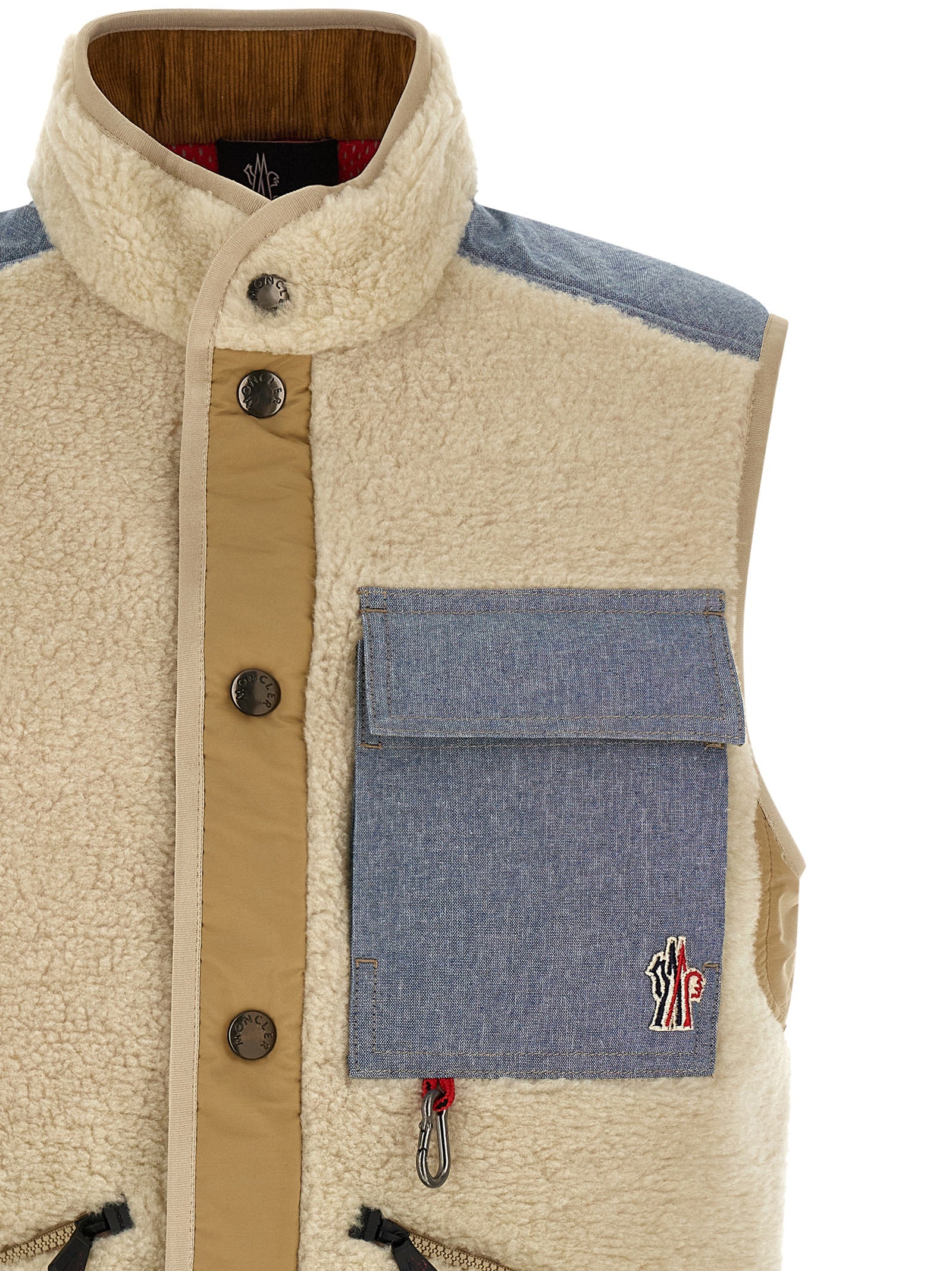 Moncler Grenoble Teddy & Chambray Vest