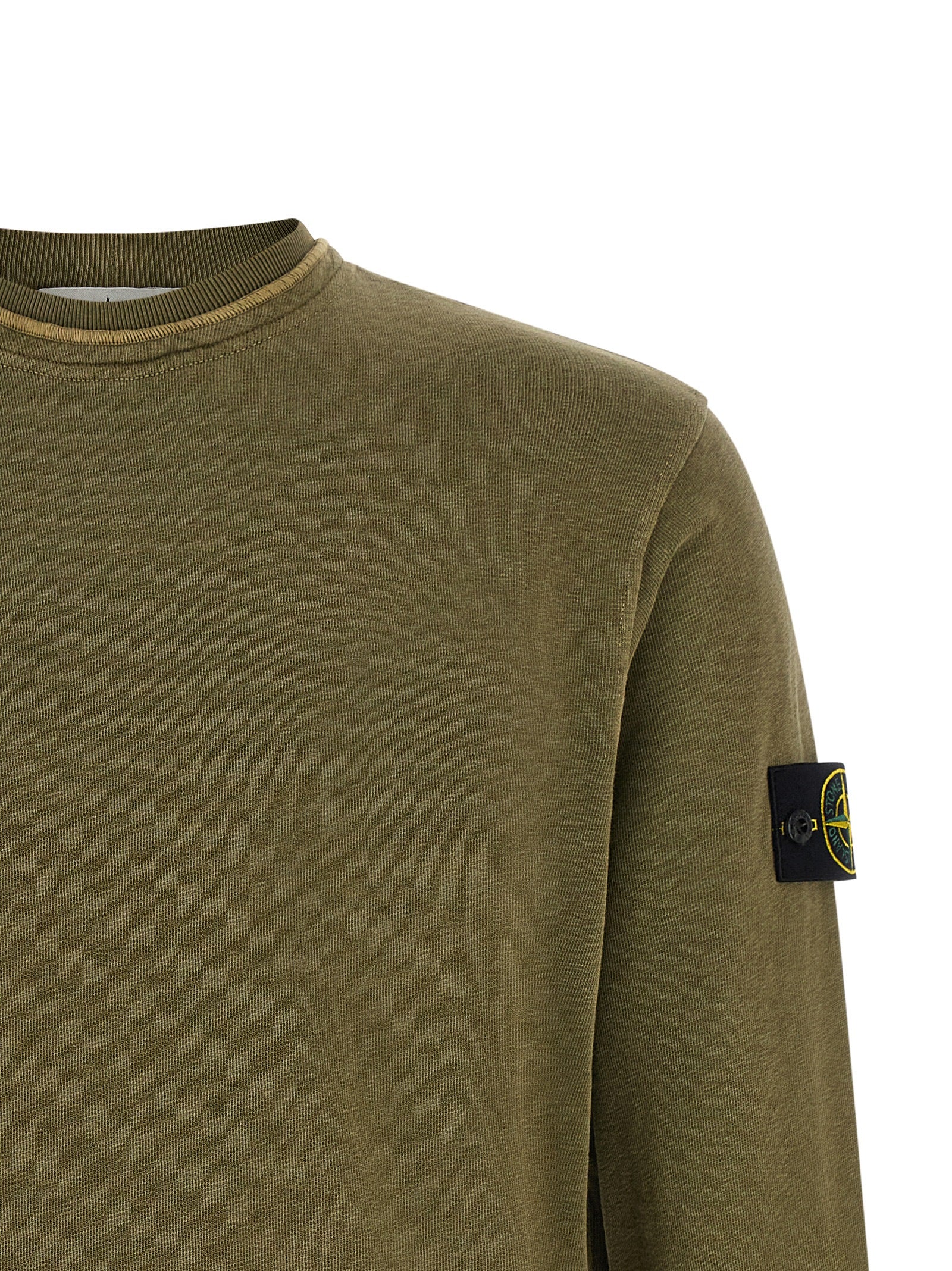 Stone Island Brushed Cotton Sweatshirt