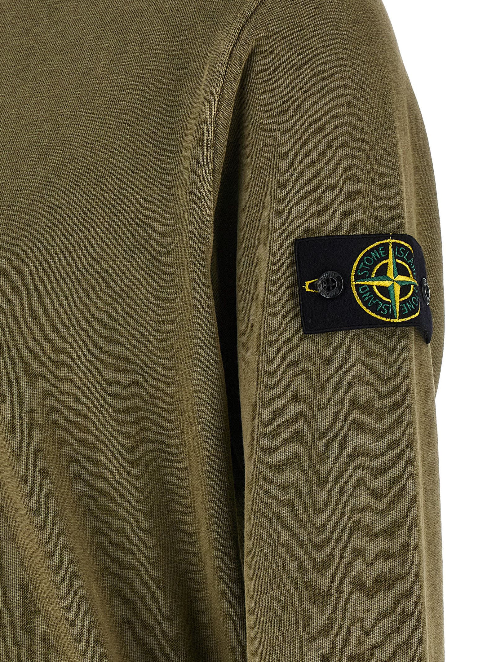 Stone Island Brushed Cotton Sweatshirt