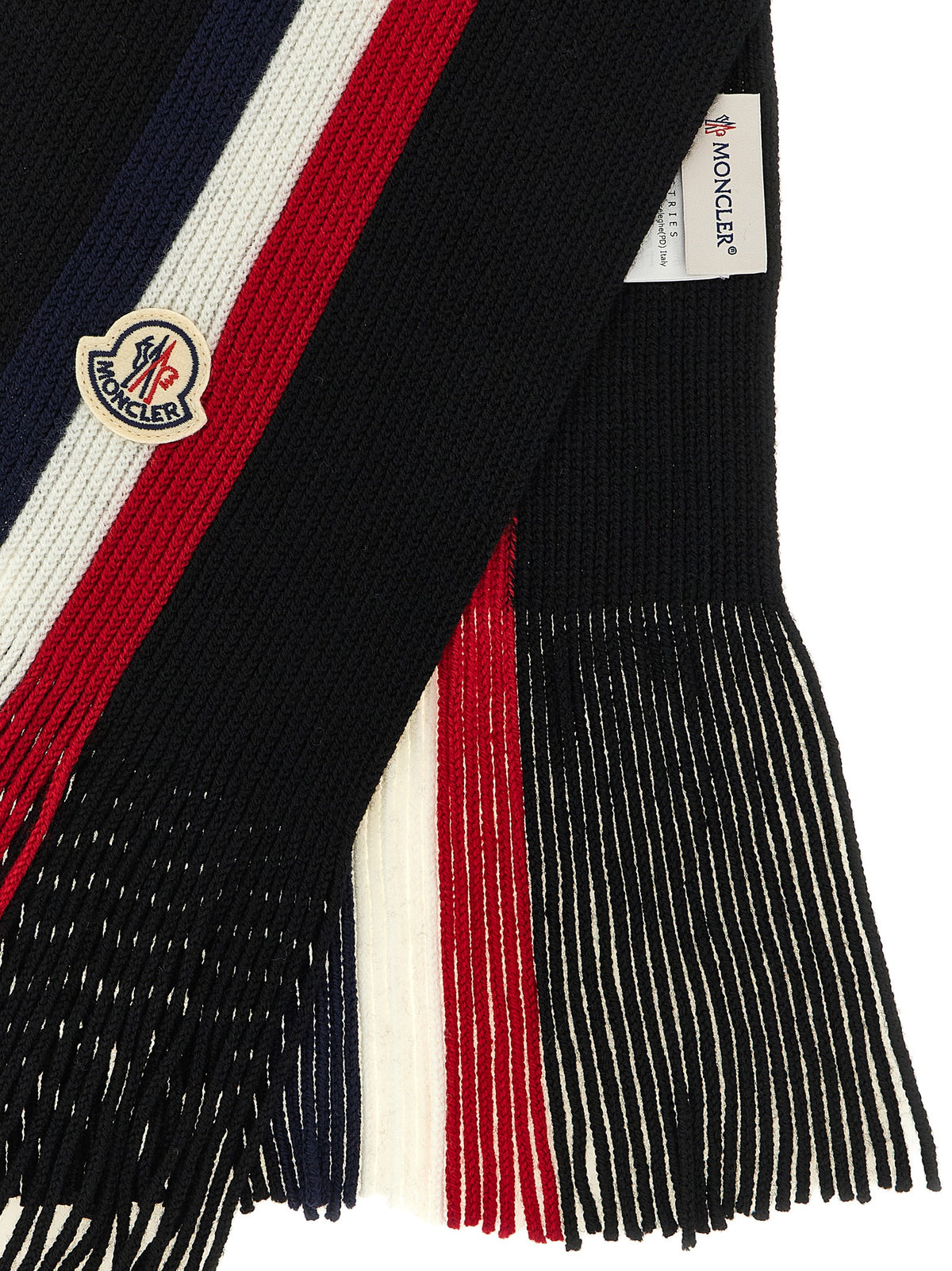 Moncler Tricolor Wool Scarf