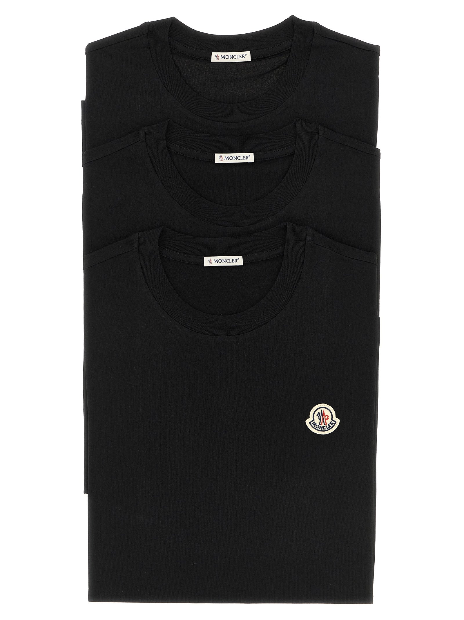 Moncler 3-Pack Logo Patch T-Shirt