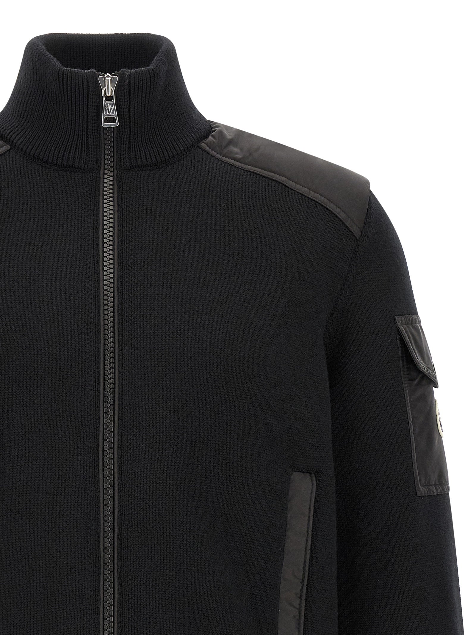 Moncler The Moncler 'Padded Wool Zip-Up' Cardigan