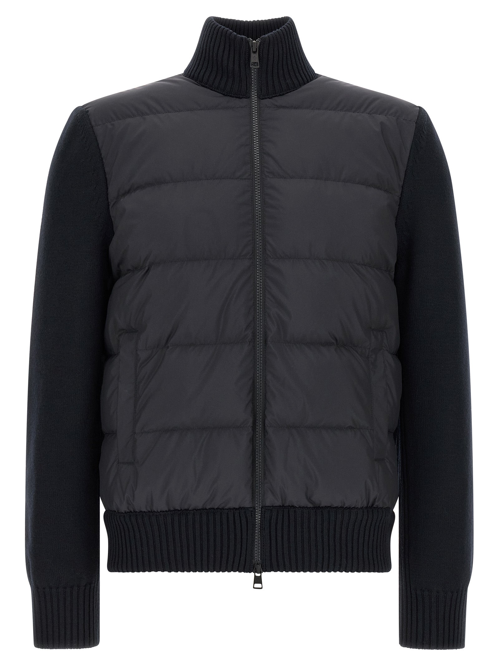 Moncler Two-Material Cardigan