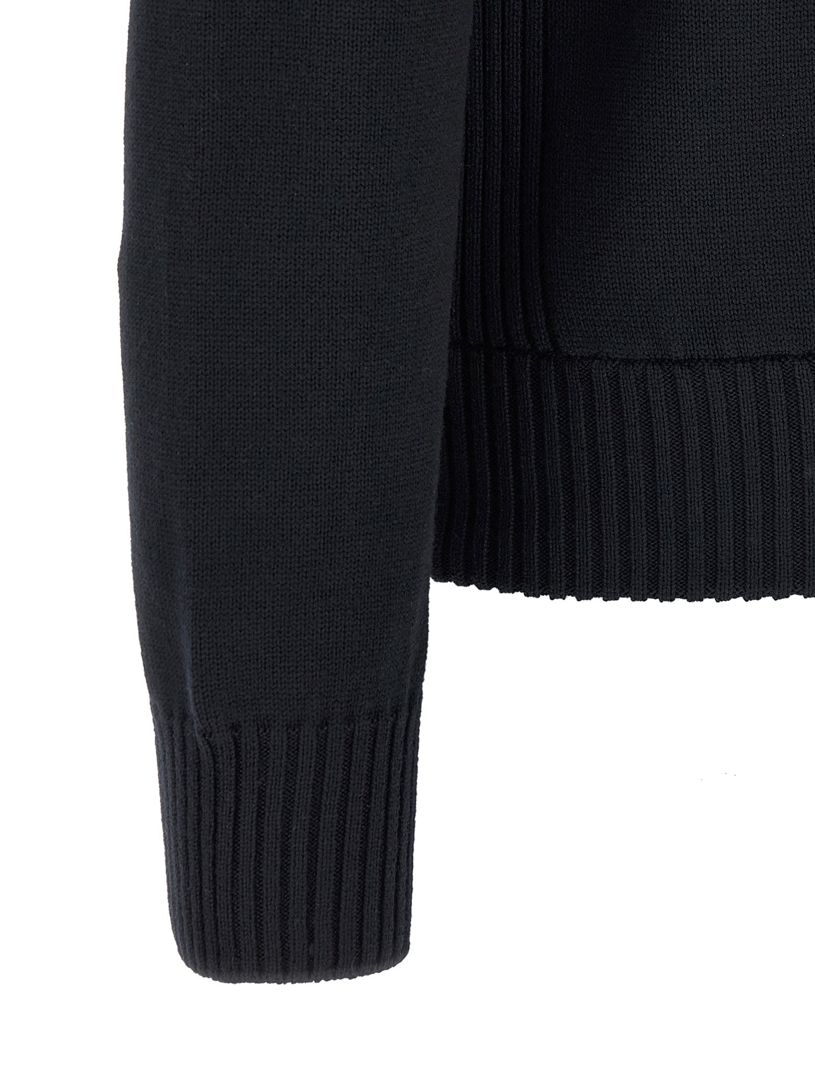 Moncler Two-Material Cardigan