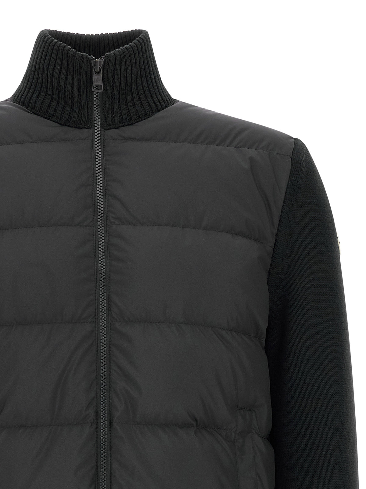 Moncler Two-Material Cardigan