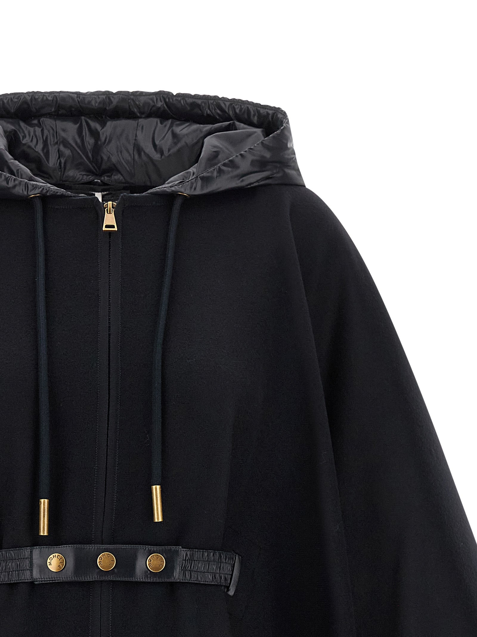 Moncler Two-Material Cape