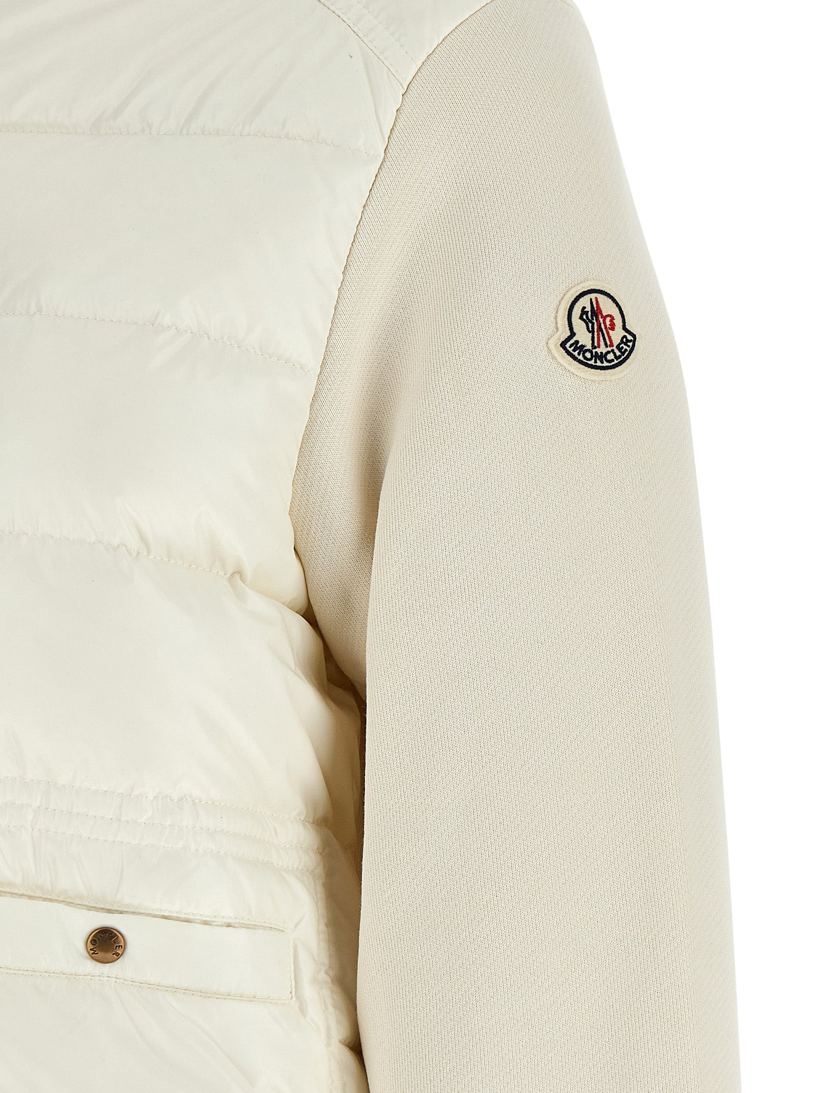 Moncler Two-Material Cardigan