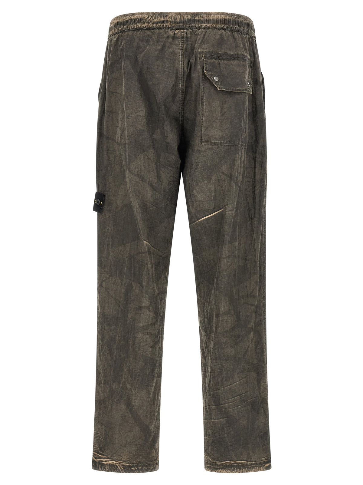 Stone Island Printed Pants With Logo Badge
