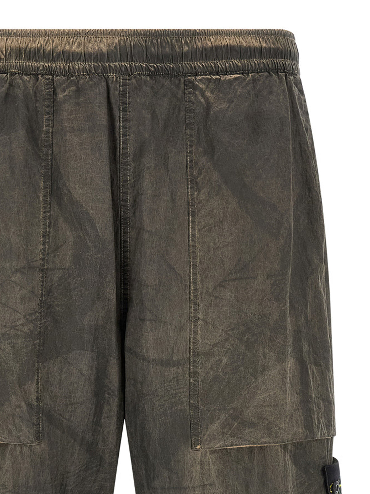 Stone Island Printed Pants With Logo Badge