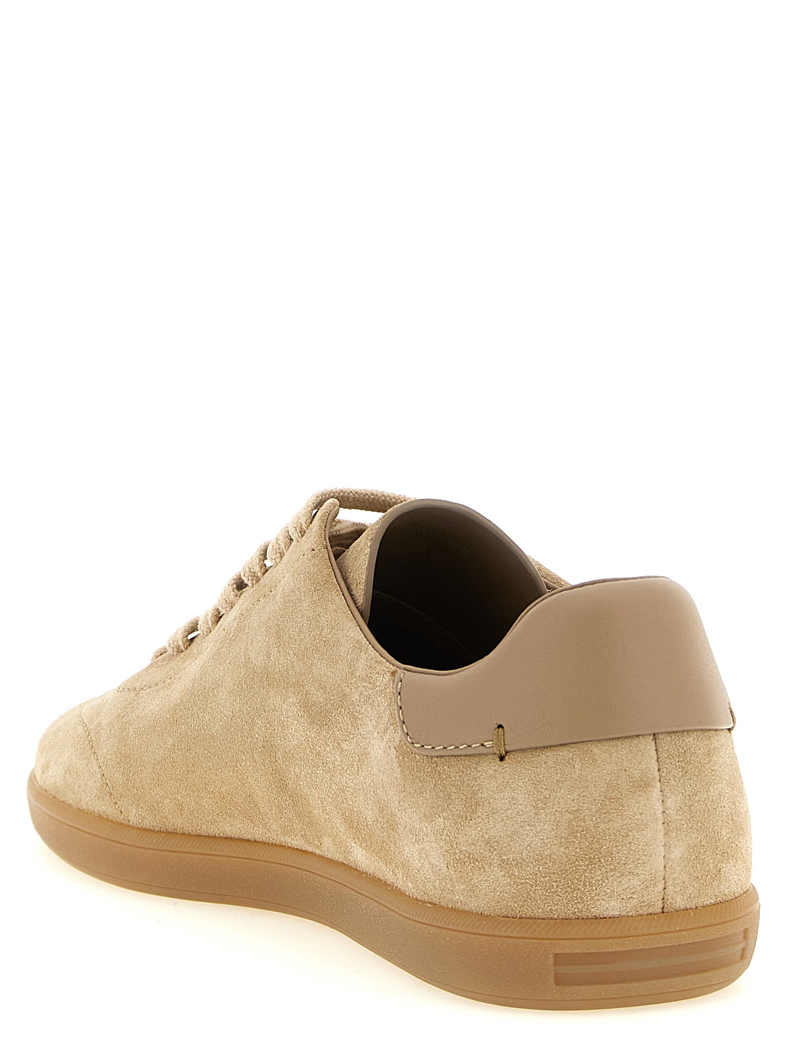 Zegna Low-Top Suede Sneakers