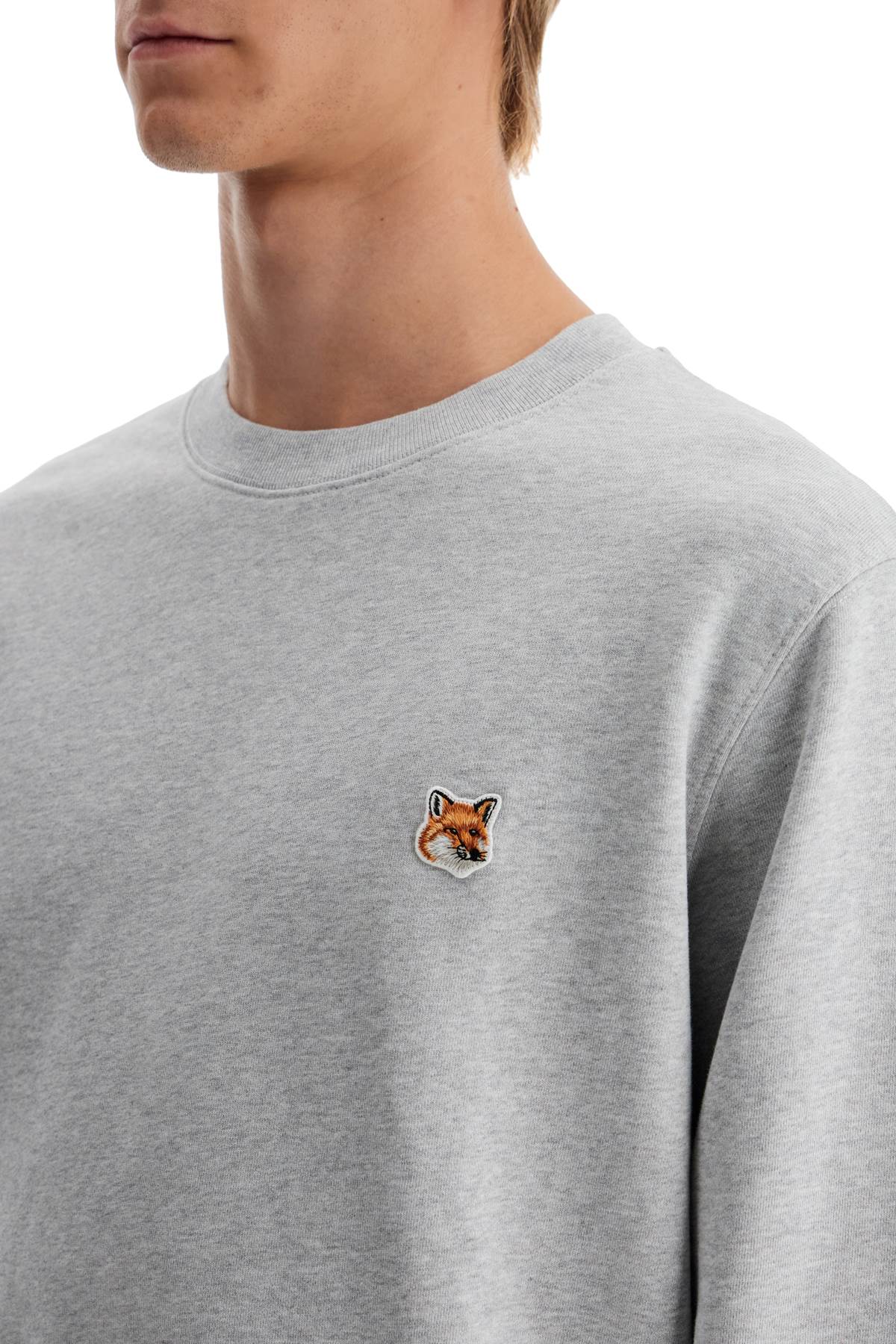 Maison Kitsune 'Fox Head Patch Sweatshirt With