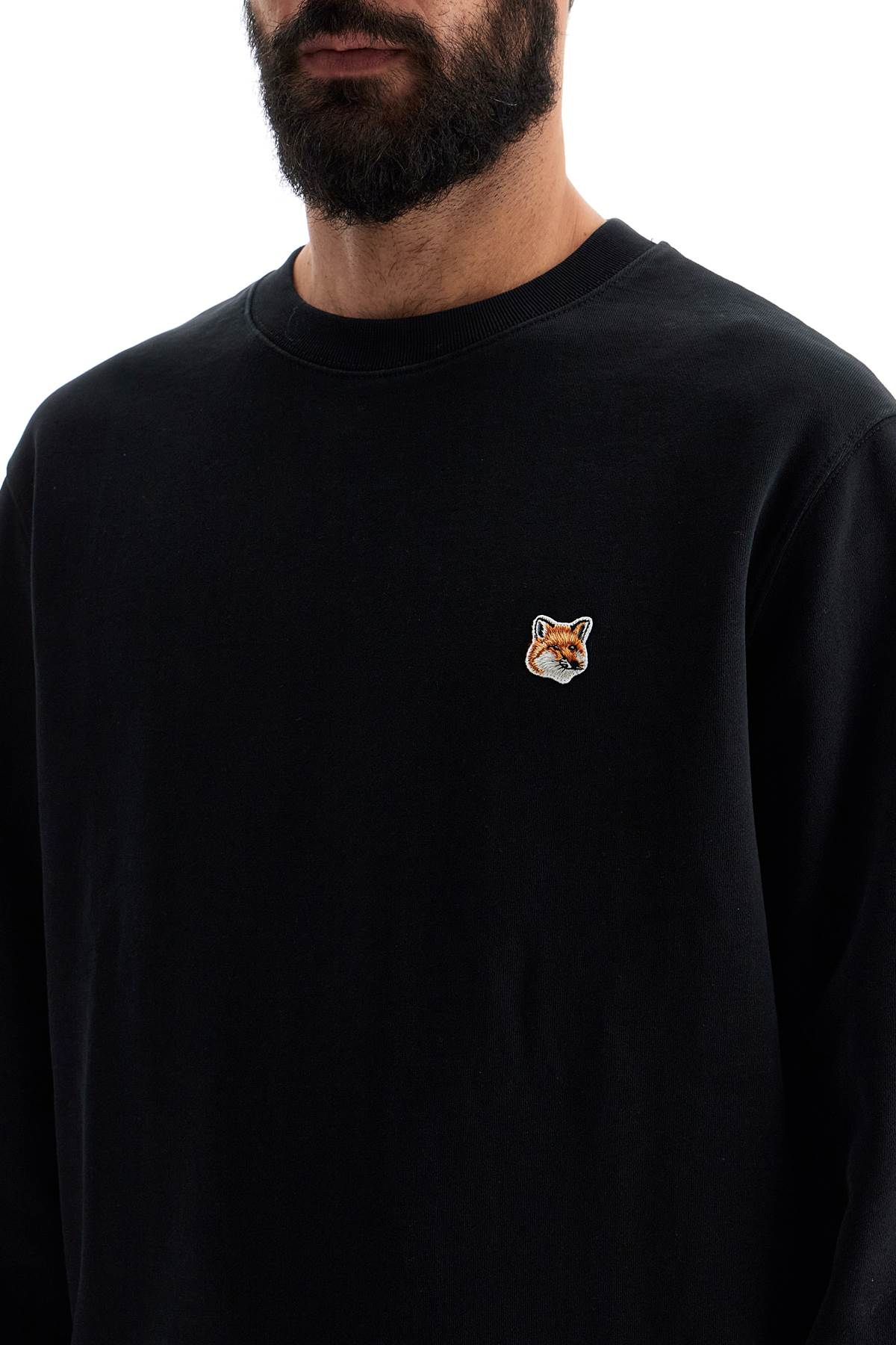 Maison Kitsune 'Fox Head Patch Sweatshirt With