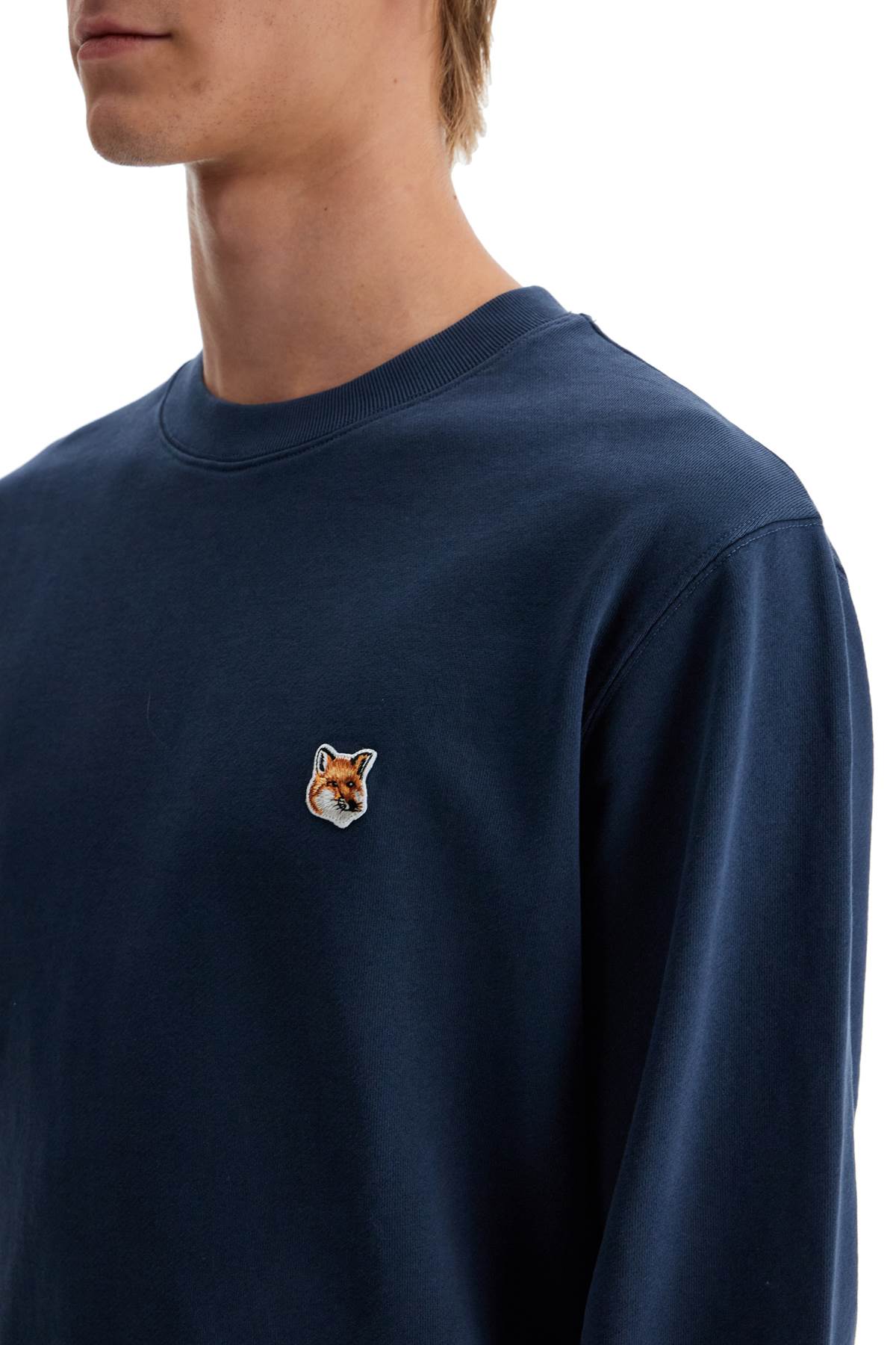 Maison Kitsune 'Fox Head Patch Sweatshirt With