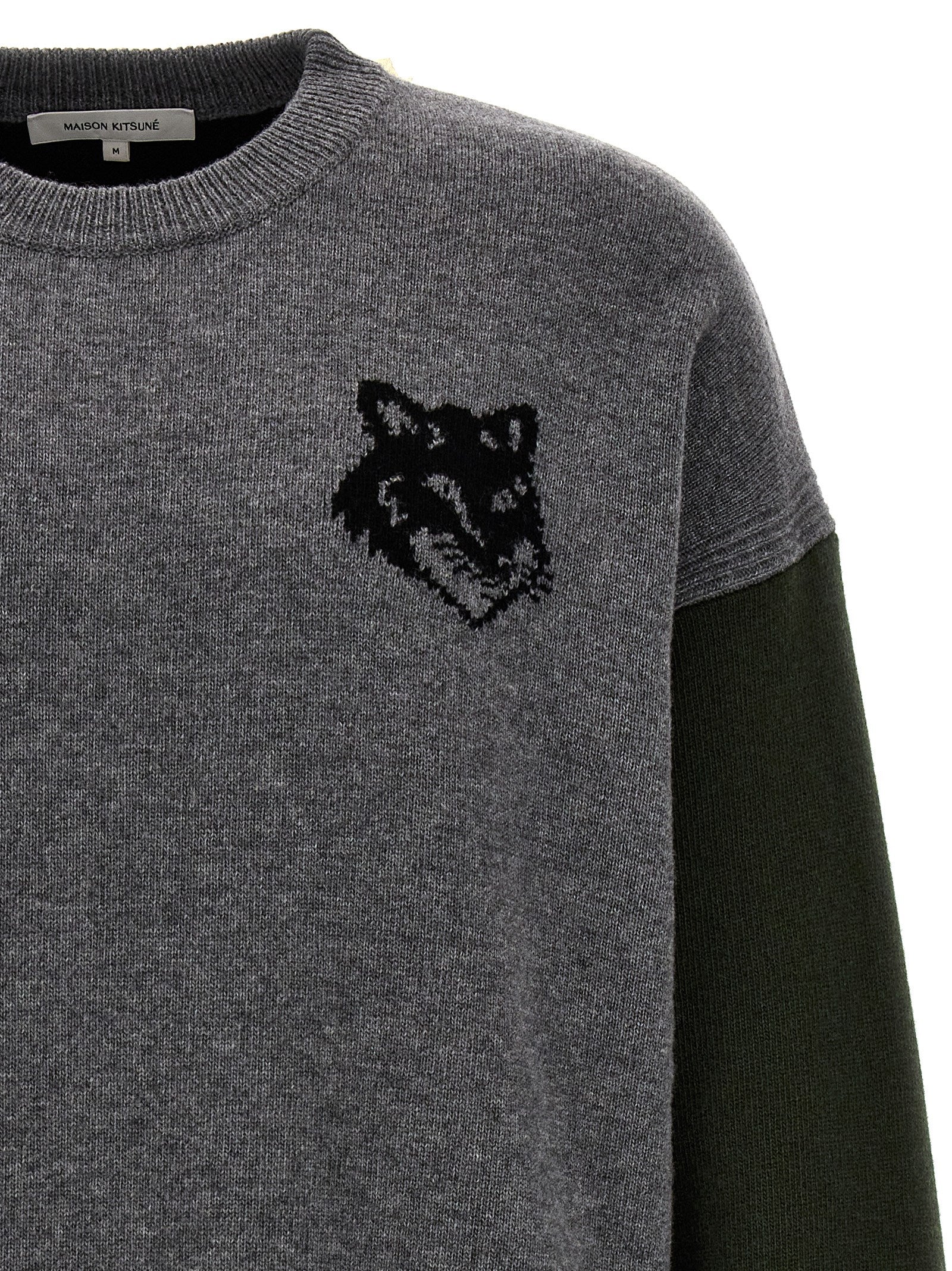 Maison Kitsune 'Fox Head' Sweater