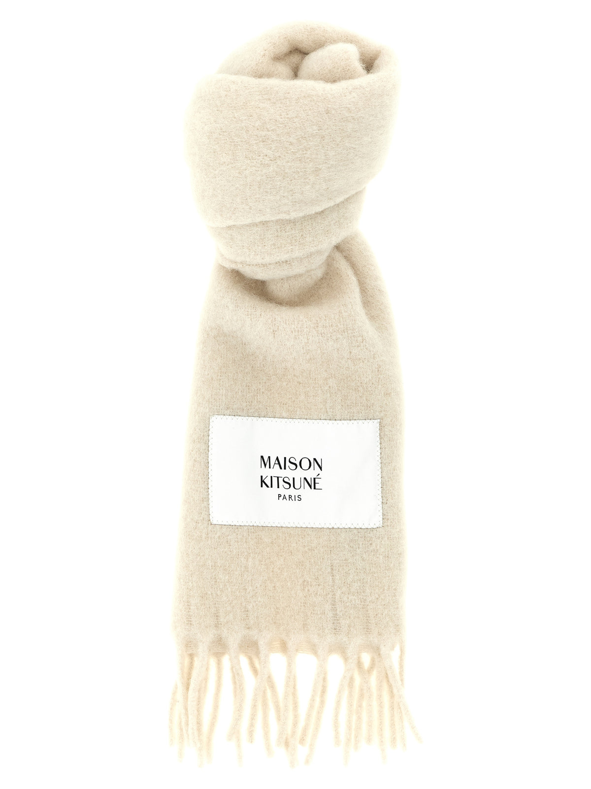 Maison Kitsune Logo Patch Scarf