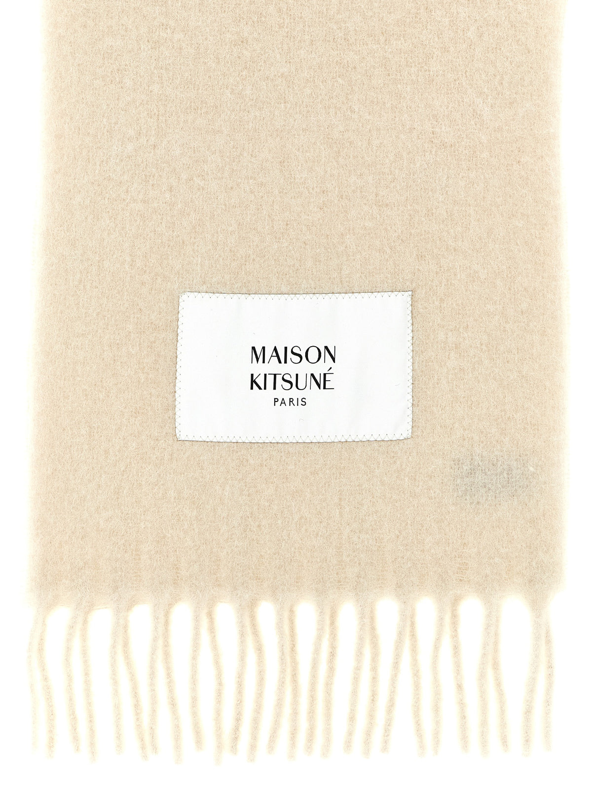 Maison Kitsune Logo Patch Scarf