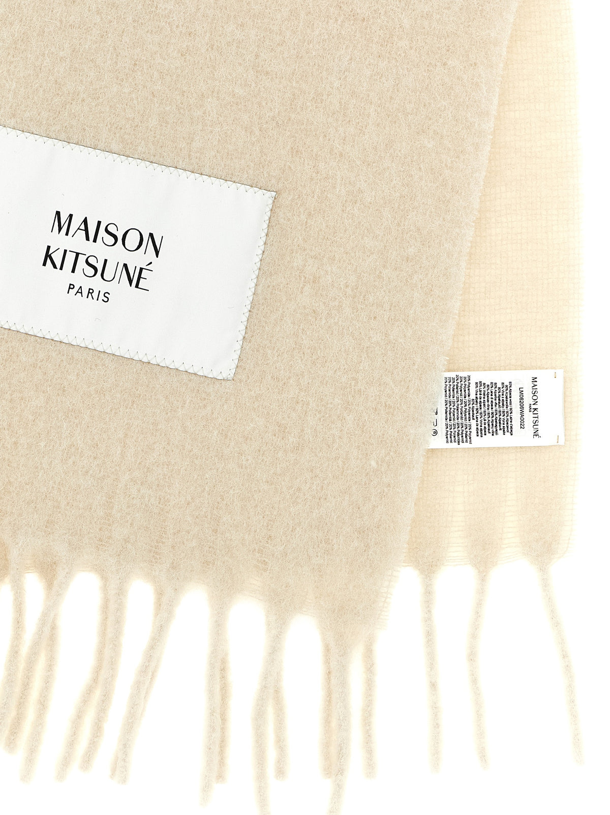 Maison Kitsune Logo Patch Scarf