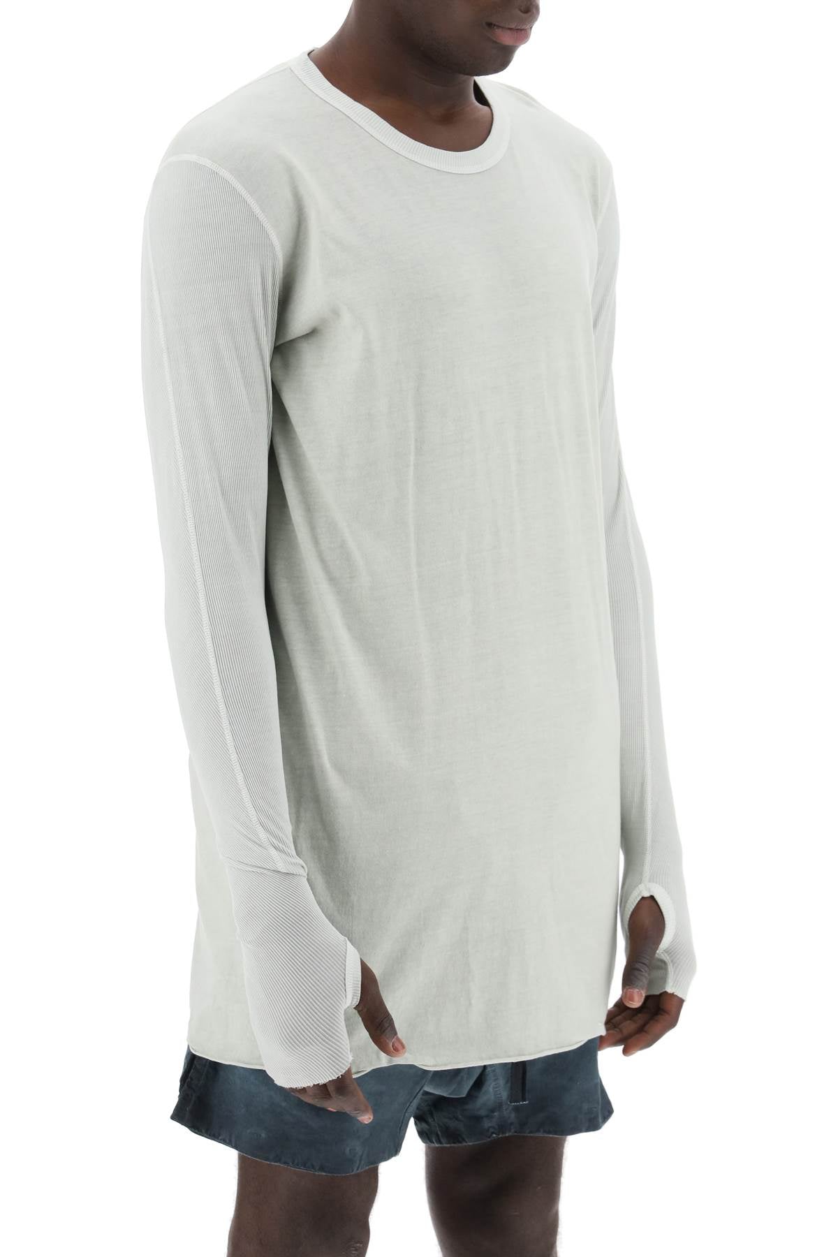 Boris Bidjan Saberi Long-Sleeved Cotton T-Shirt