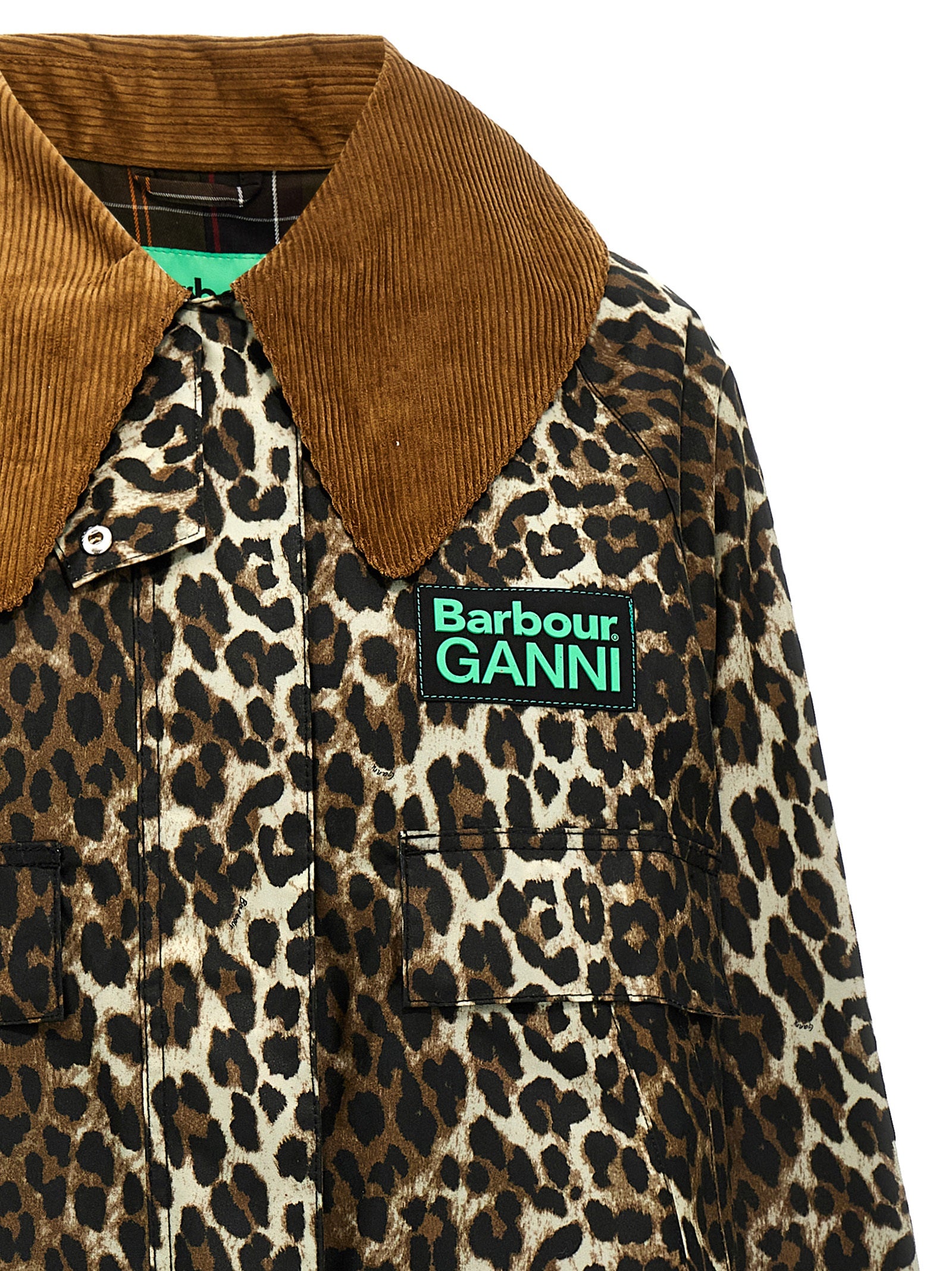 Barbour Barbour X Ganni 'Anorak Animalier' Jacket