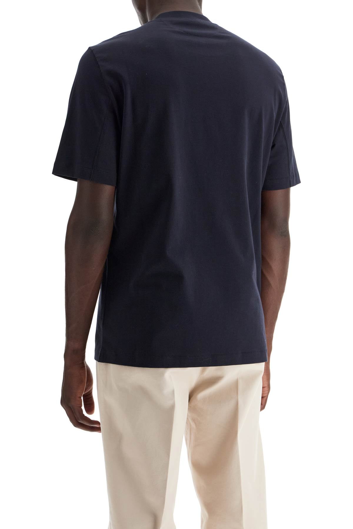 Brunello Cucinelli Crewneck T-Shirt Blue