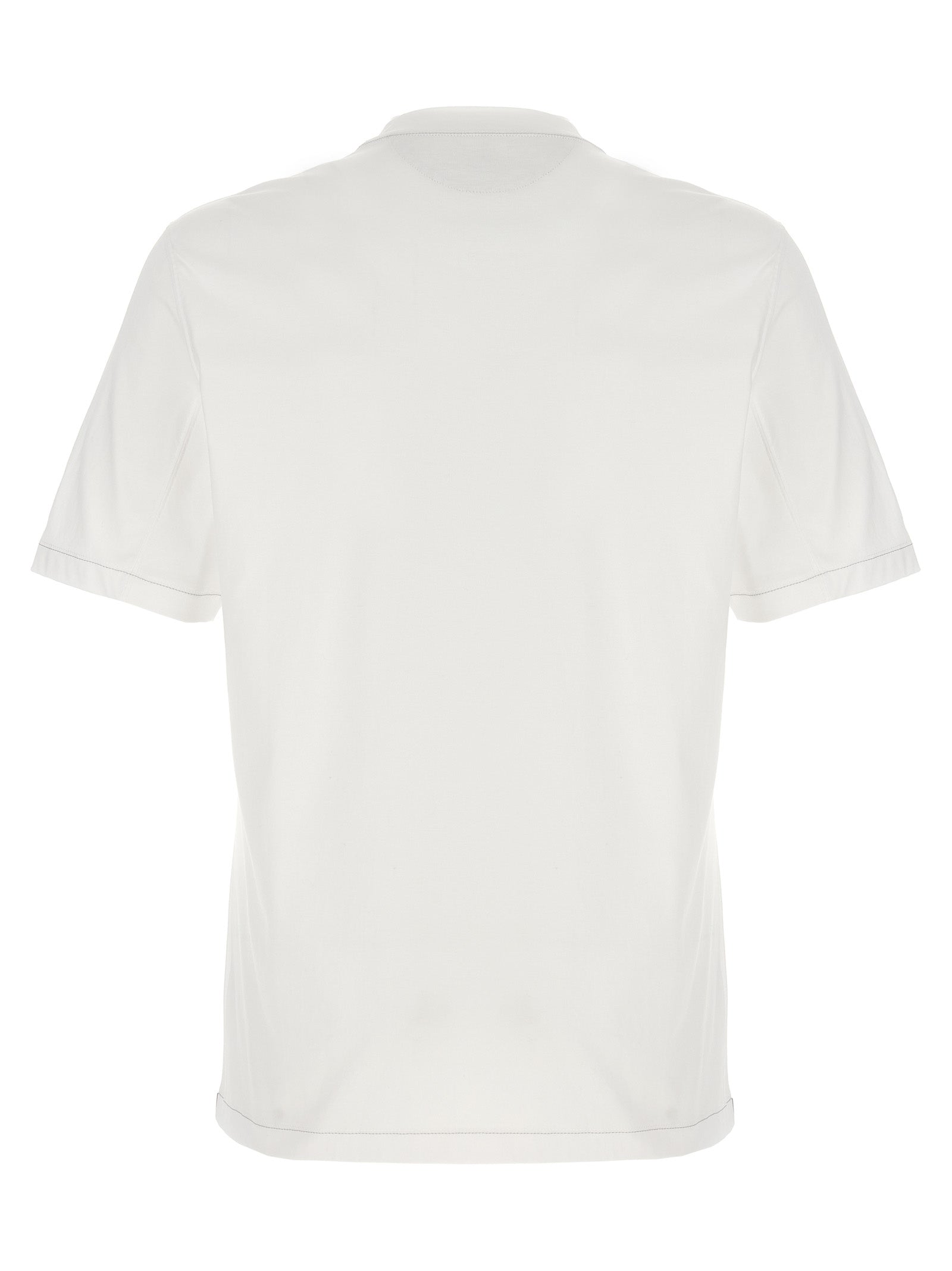 Brunello Cucinelli Logo Embroidery T-Shirt