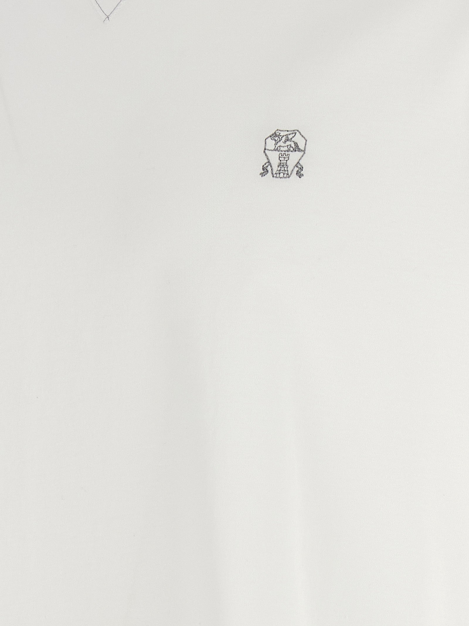 Brunello Cucinelli Logo Embroidery T-Shirt