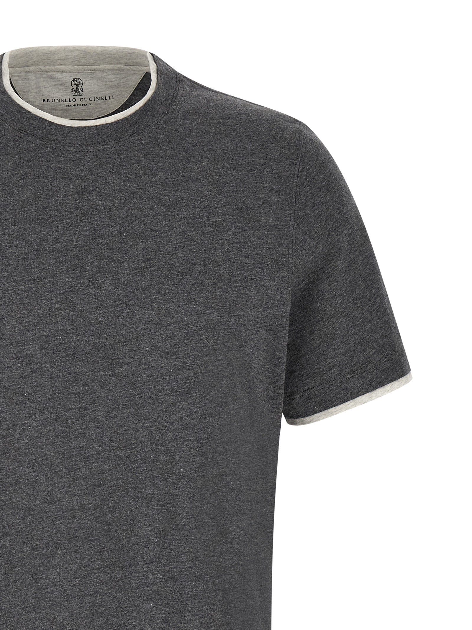 Brunello Cucinelli Double Layer T-Shirt