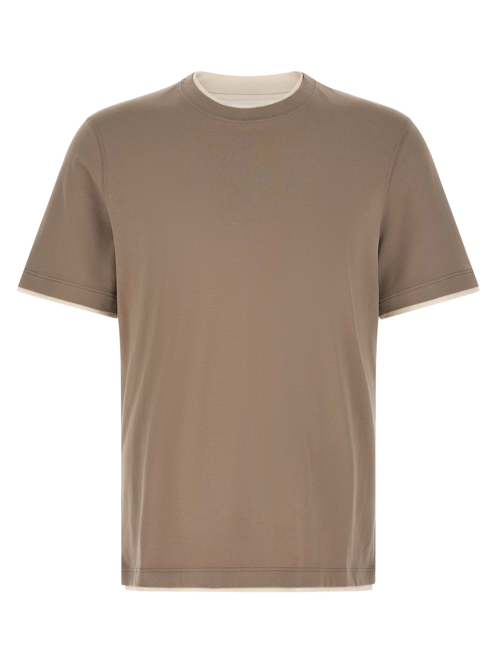 Brunello Cucinelli Double Layer T-Shirt