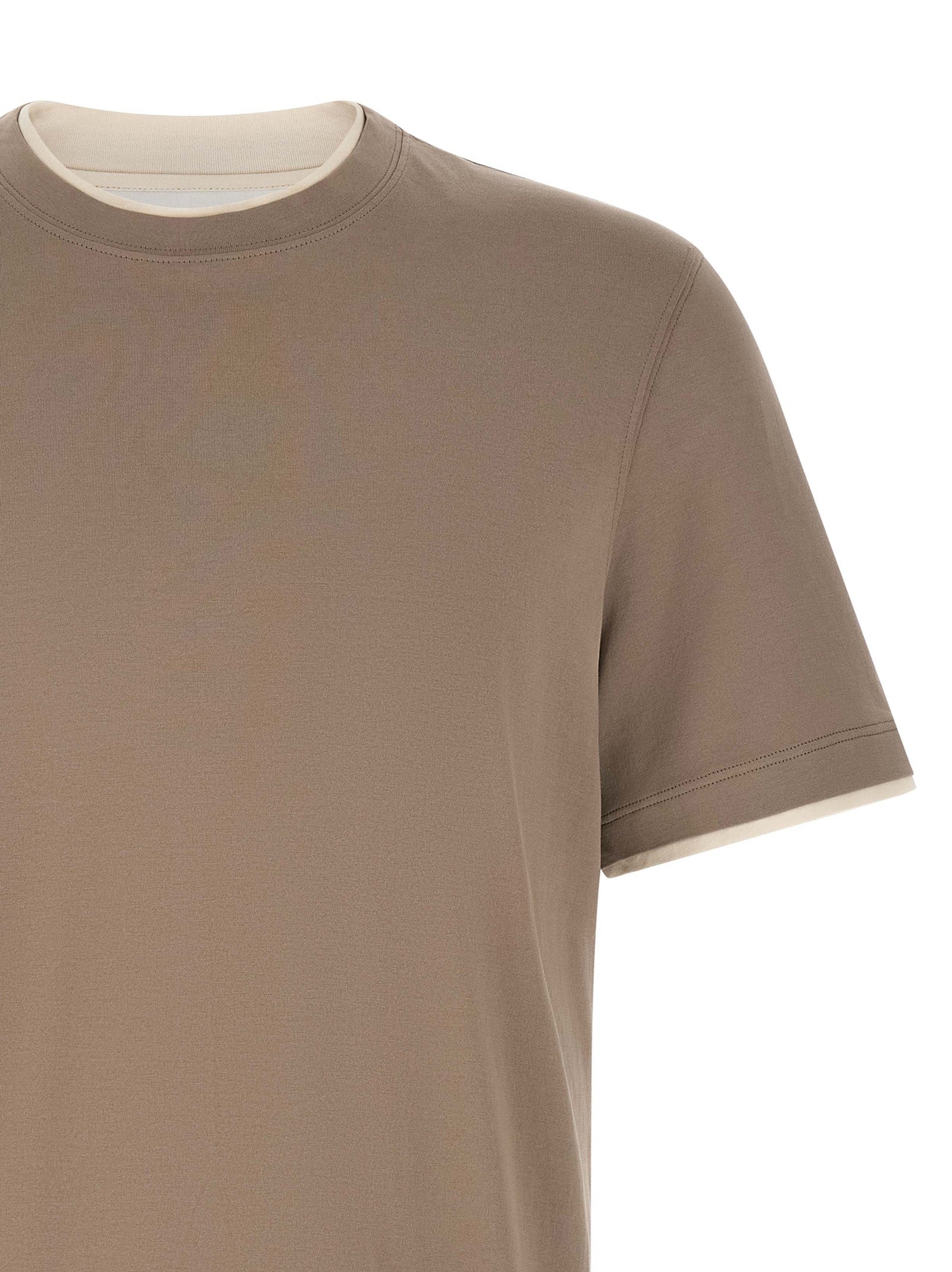 Brunello Cucinelli Double Layer T-Shirt