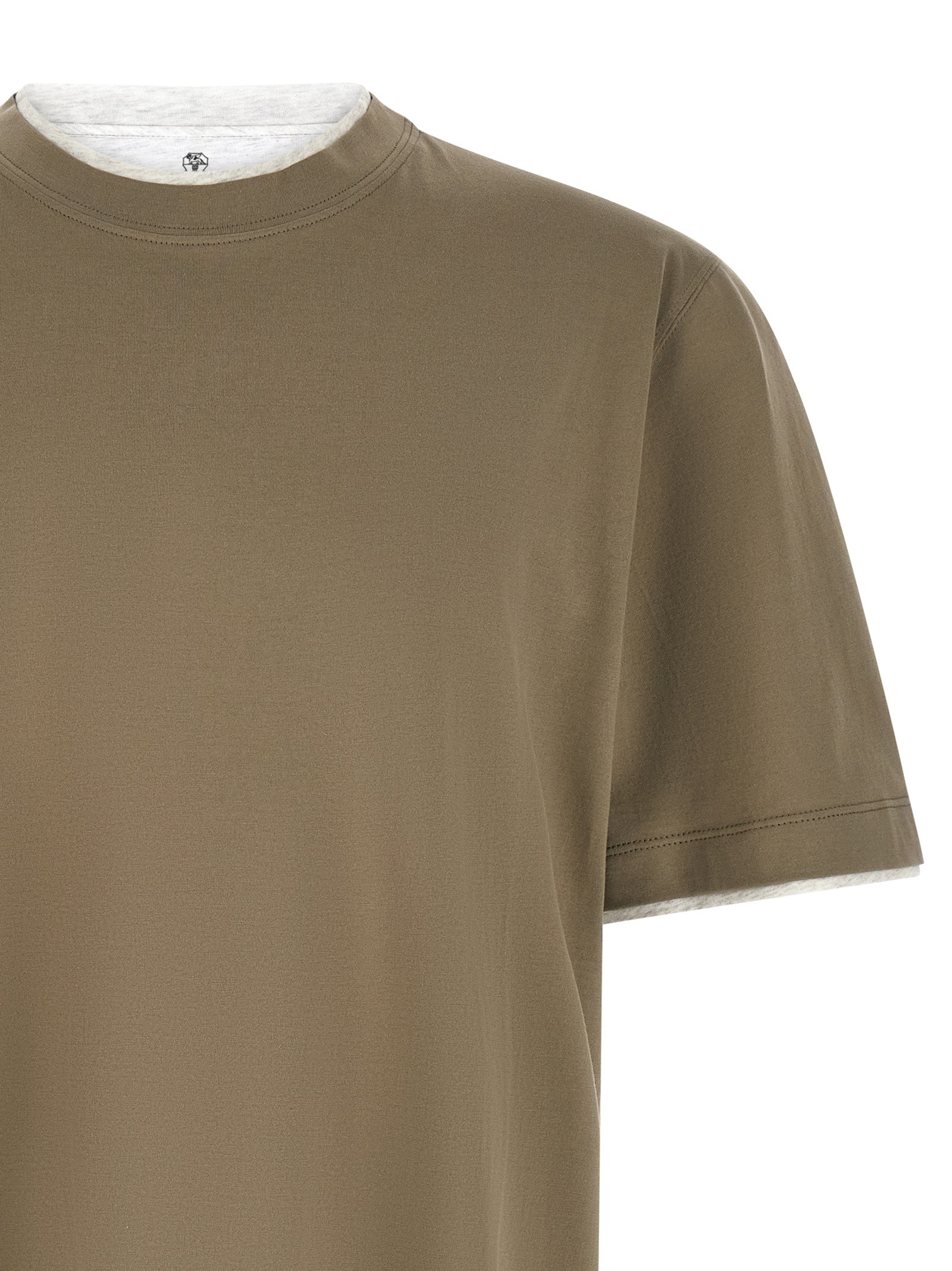Brunello Cucinelli Double Layer T-Shirt