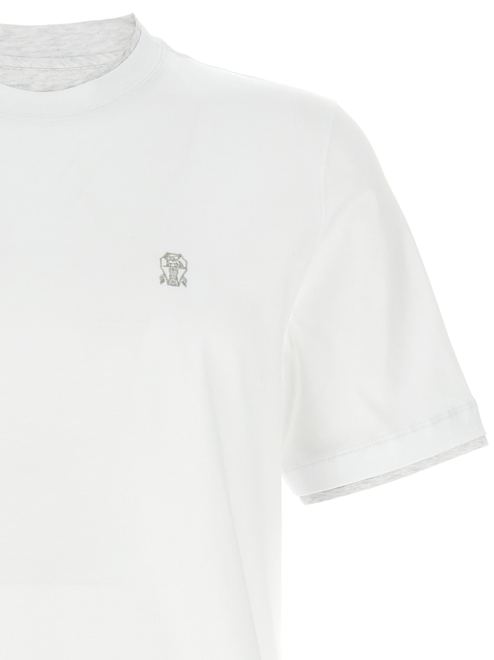 Brunello Cucinelli Logo Layered T-Shirt